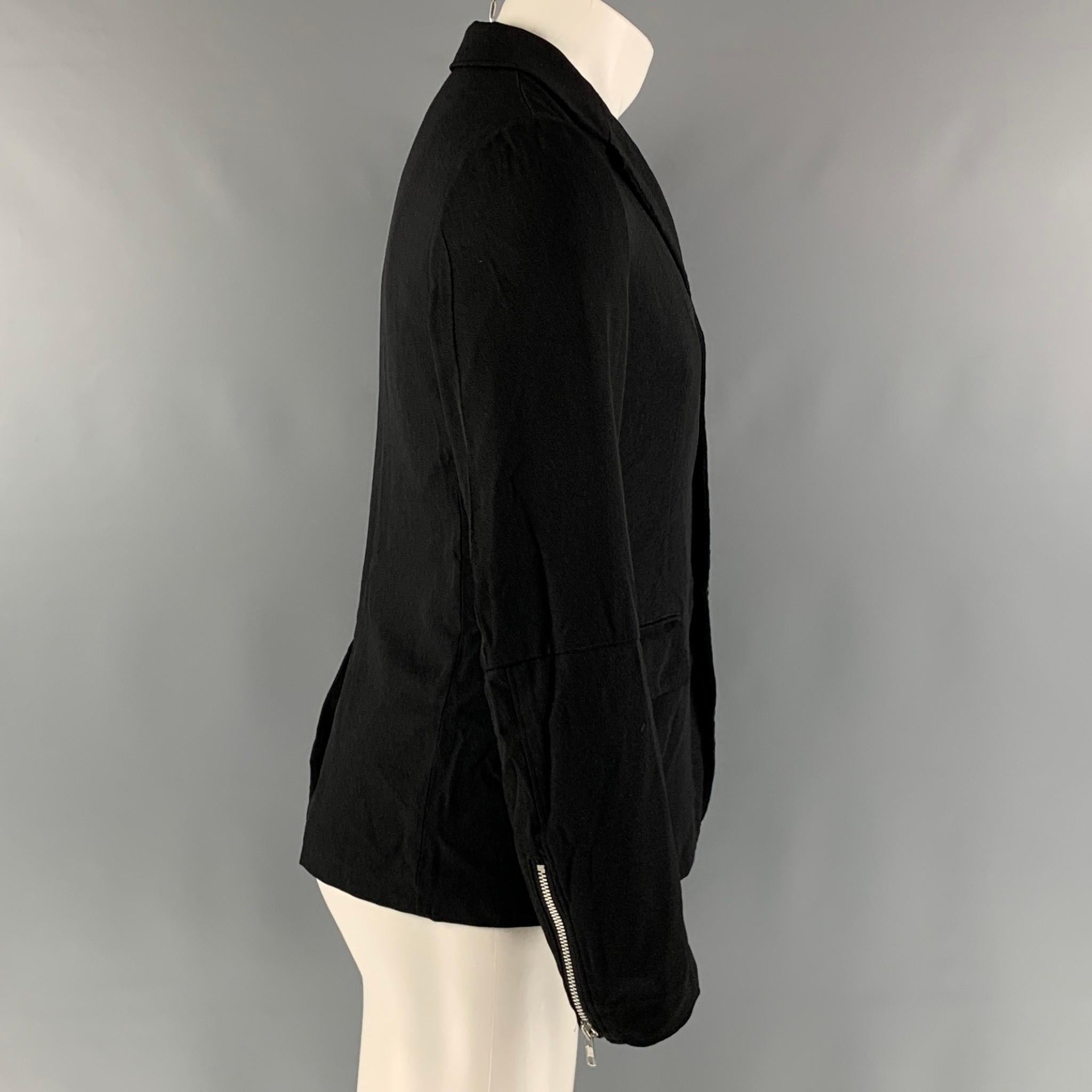 COMME des GARCONS Size S Black Polyester Single breasted Jacket In Good Condition In San Francisco, CA