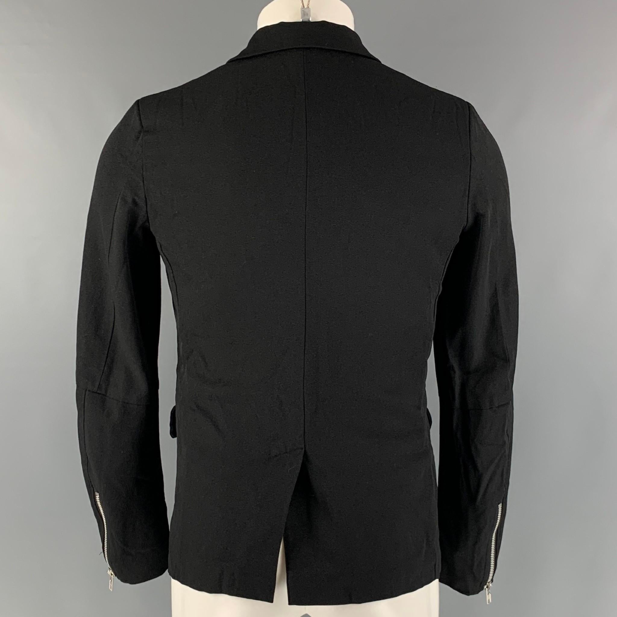 Men's COMME des GARCONS Size S Black Polyester Single breasted Jacket