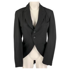 COMME des GARCONS Size S Black Wool Tails Reversible Jacket