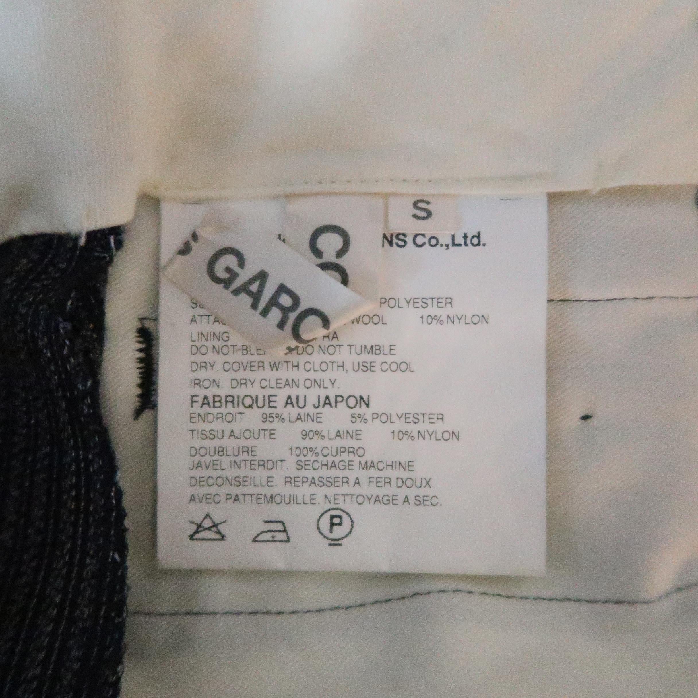 Women's or Men's COMME des GARCONS Size S Grey & Black Pinstripe Fall 2004 Skirt Pants