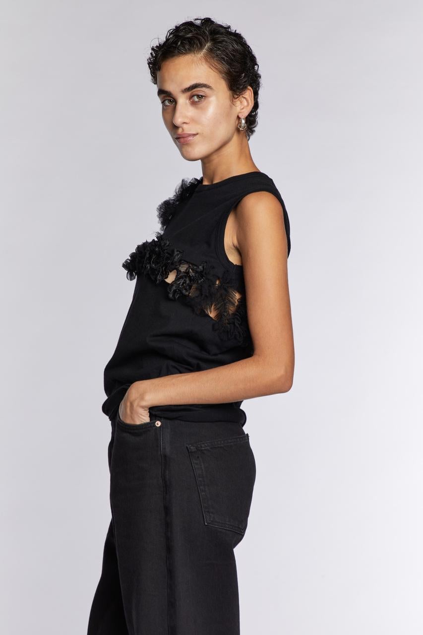 Women's Comme des Garçons Slashed Vest  1990s For Sale