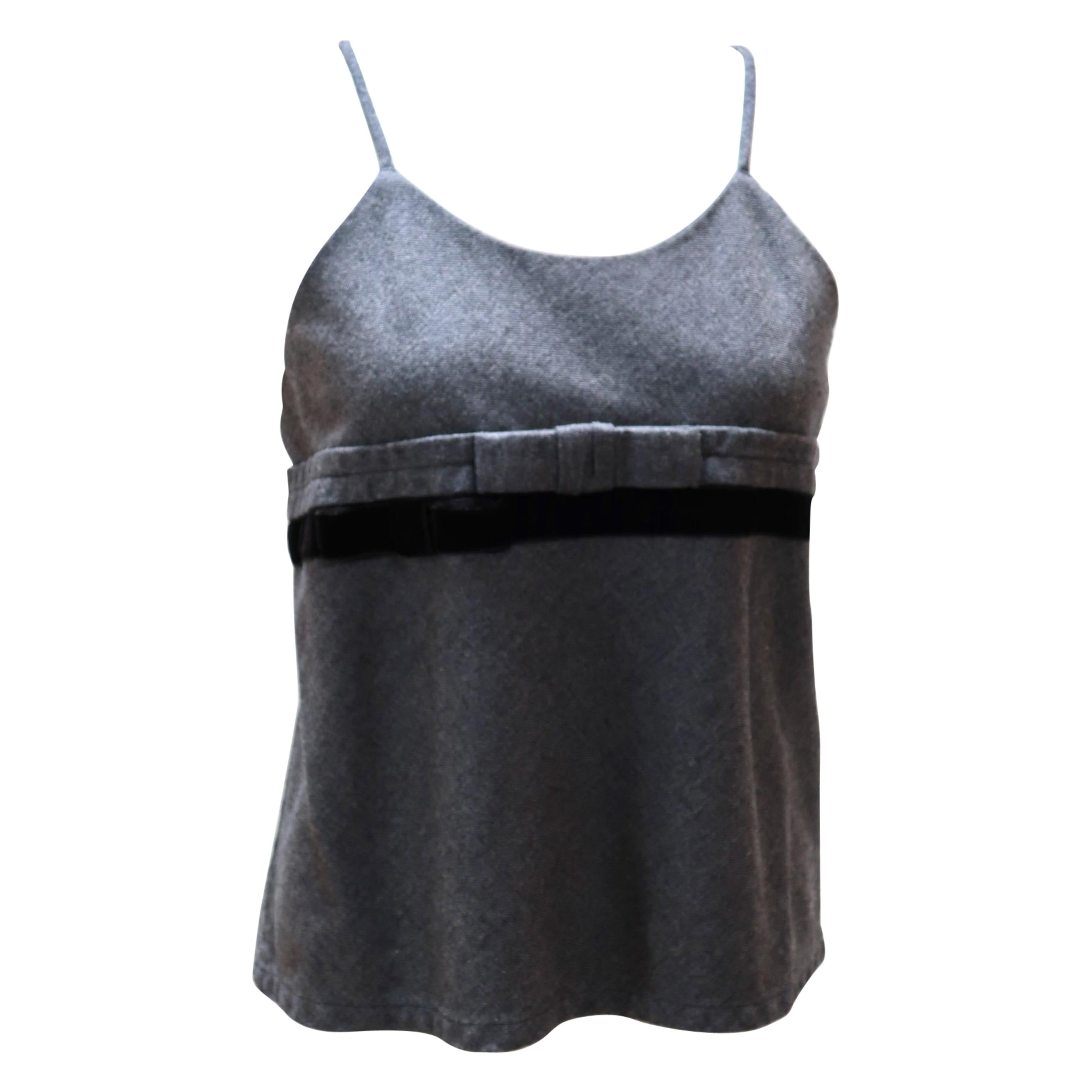 Camiseta de tirantes de lana con tirantes Comme des Garçons