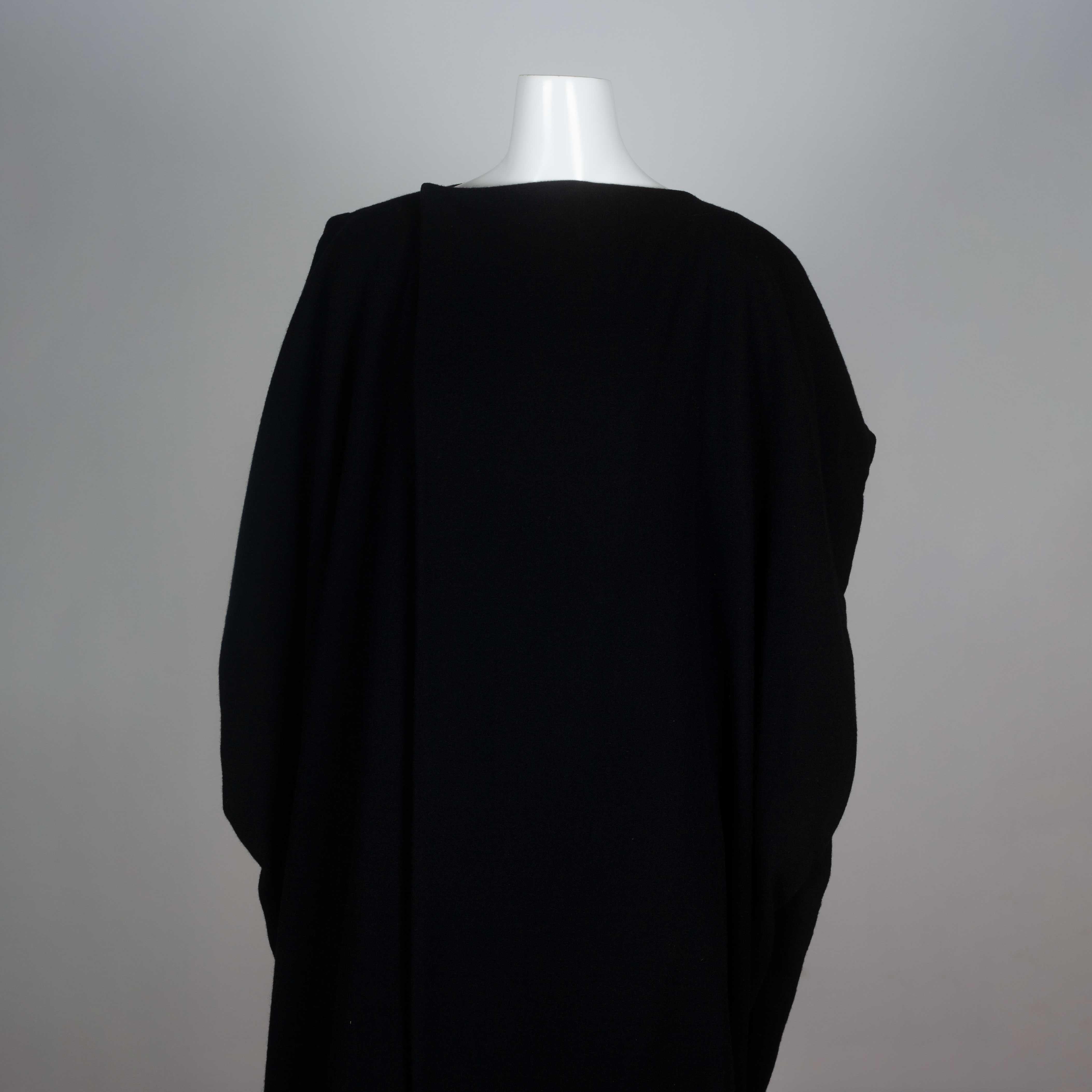 Comme des Garçons Square Cape Wrap Dress Black, 1996 2