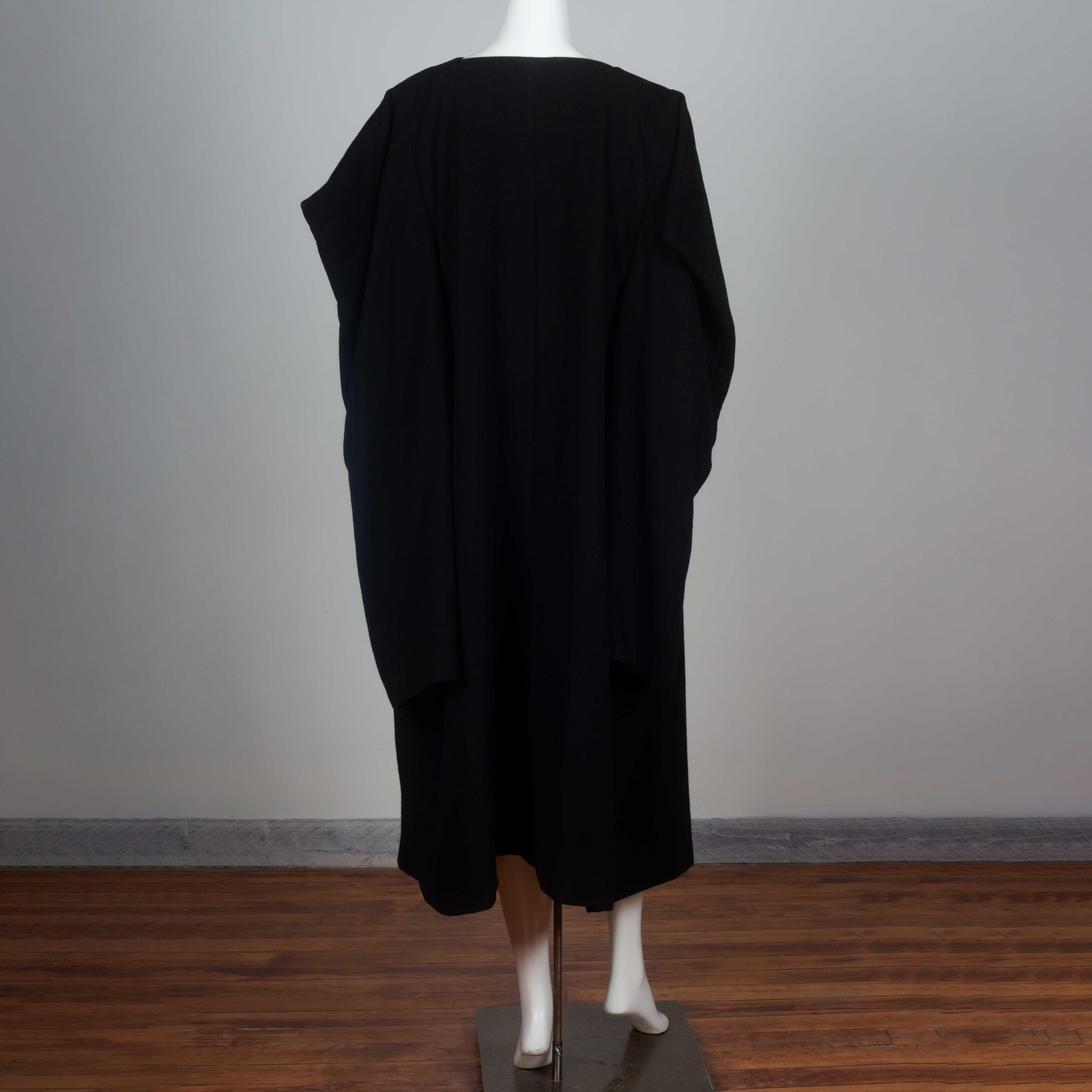 Comme des Garçons Square Cape Wrap Dress Black, 1996 4