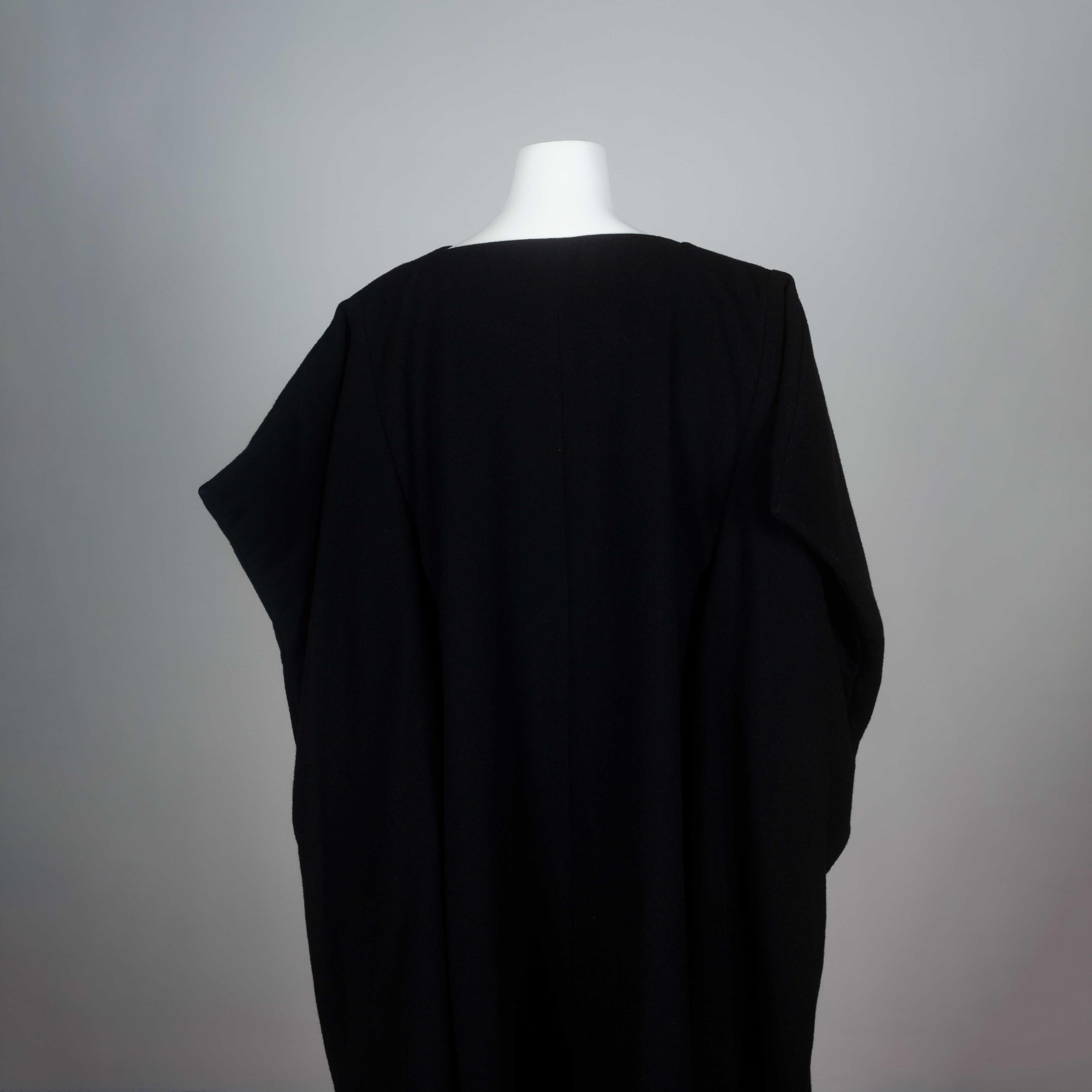 Comme des Garçons Square Cape Wrap Dress Black, 1996 5