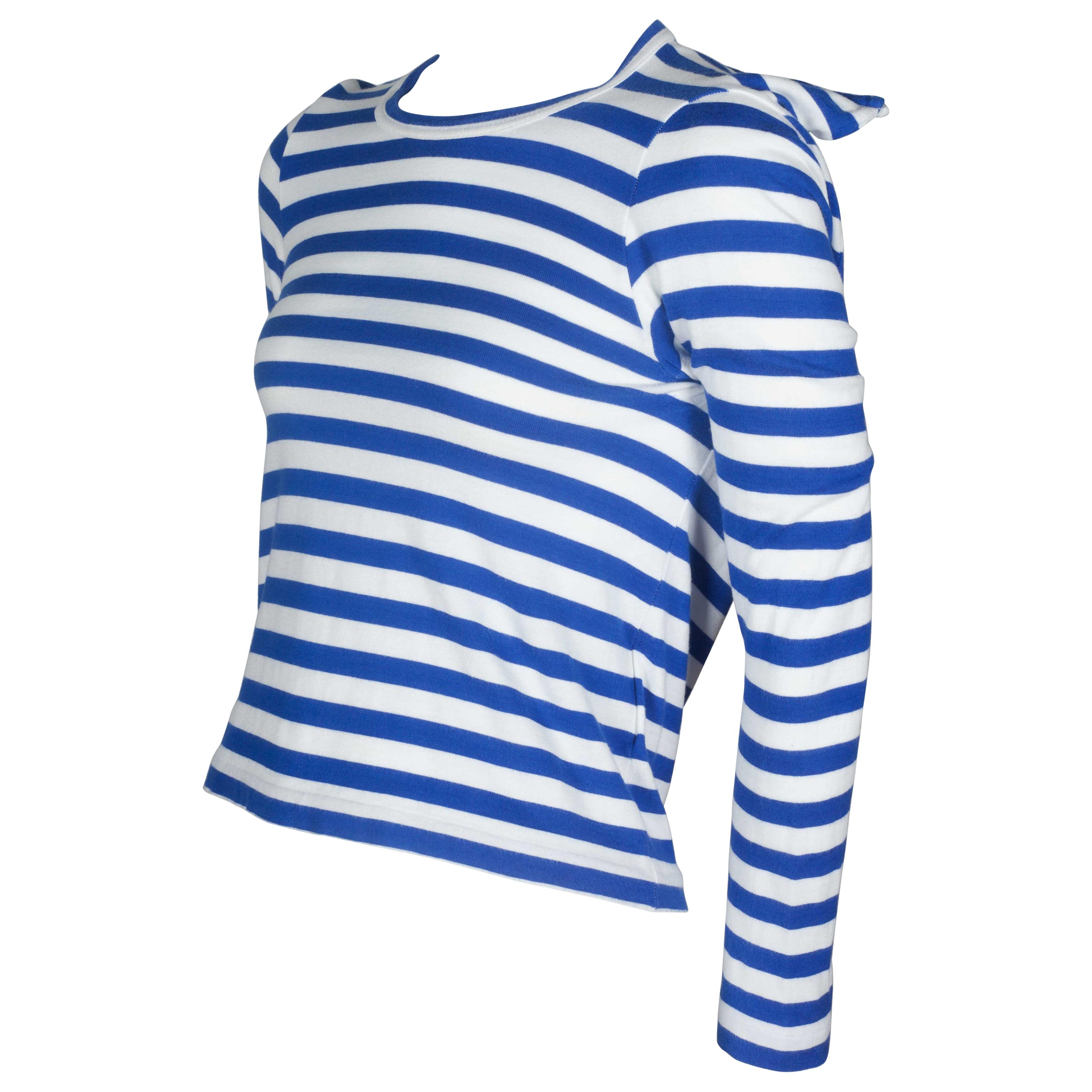 Comme des Garçons Square Navy Blue Striped Shirt, 2007