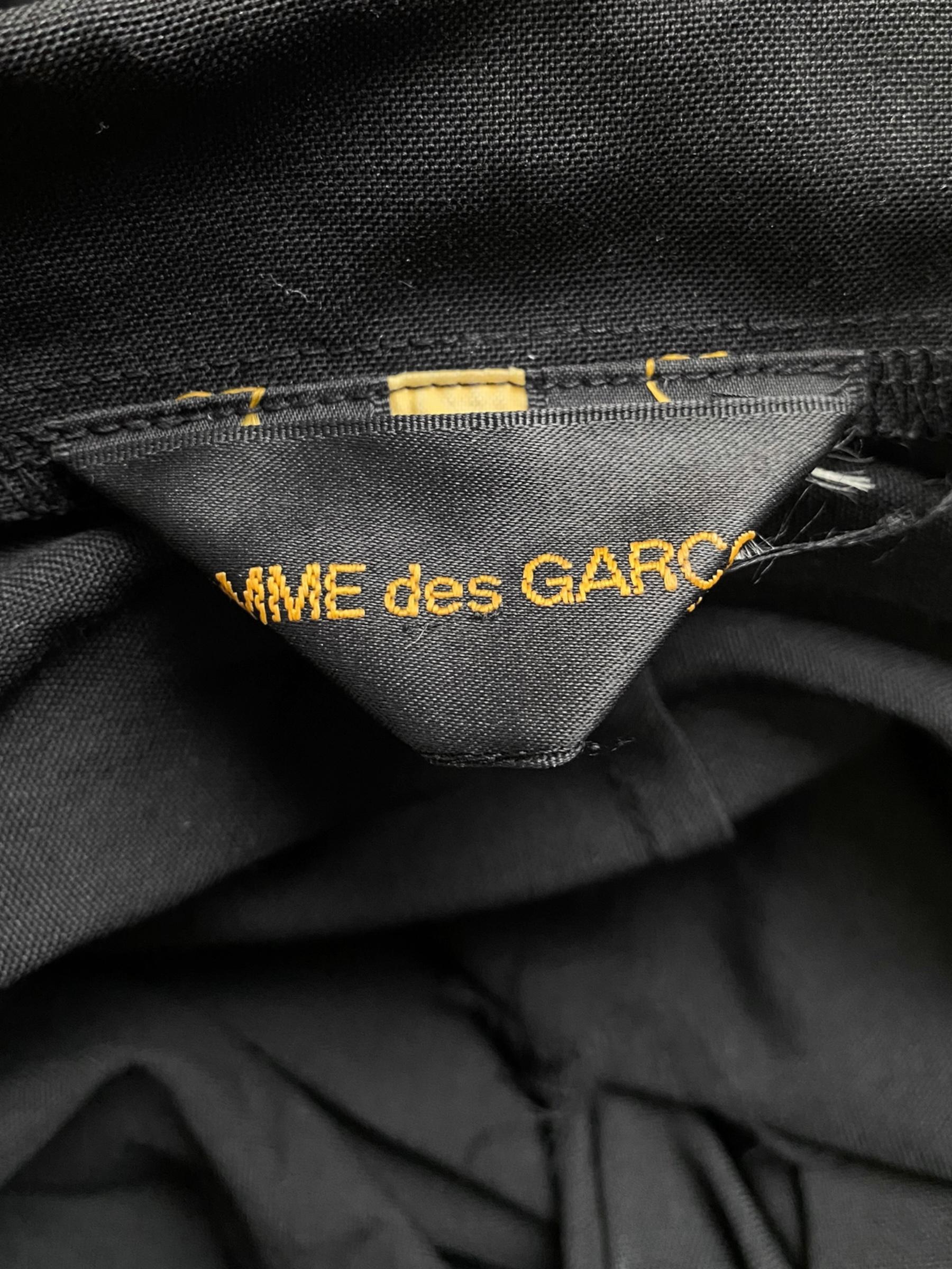 COMME DES GARÇONS ss2003 BLACK PLEATED KNOT BACKLESS BLAZER im Angebot 13