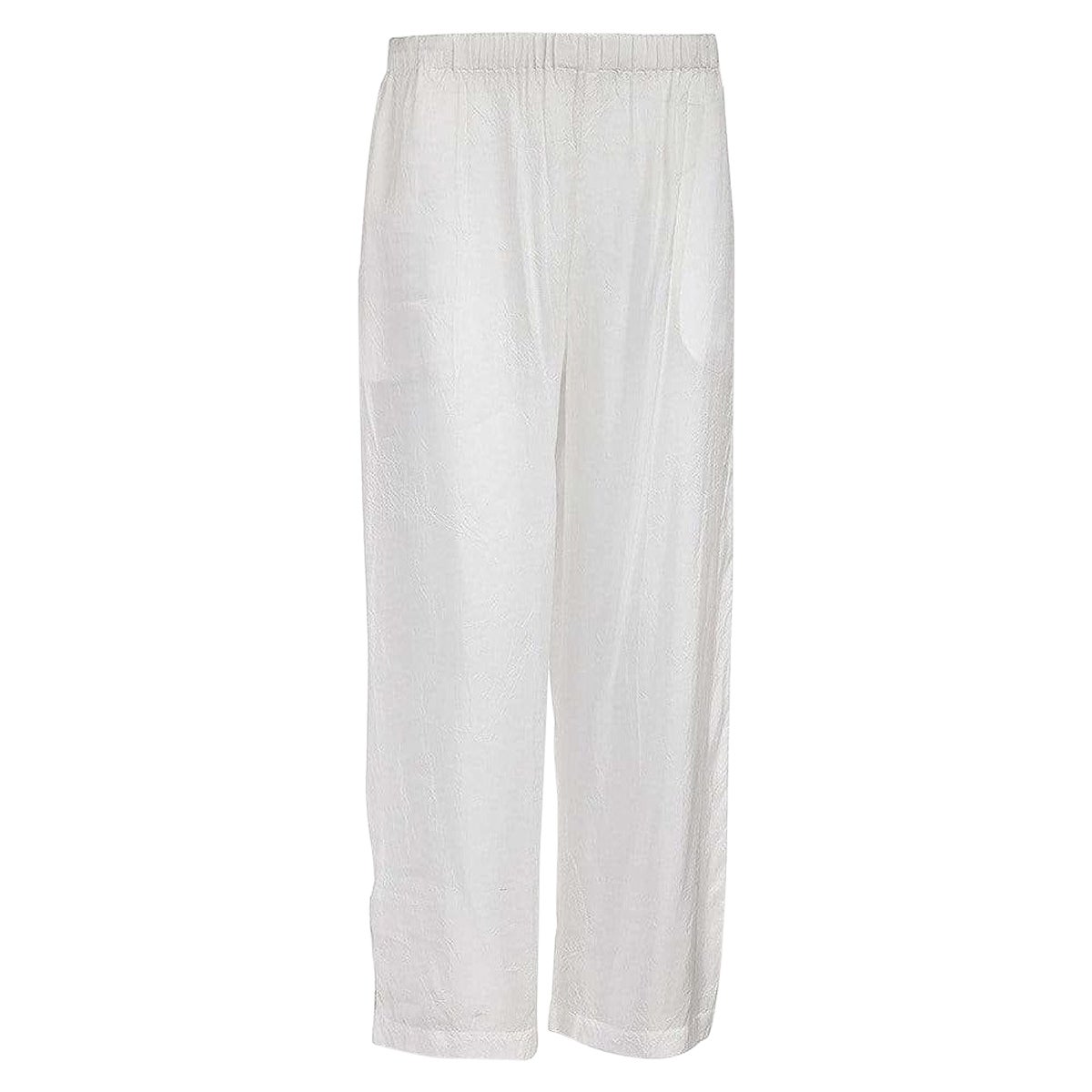 Comme des Garçons - Pantalon en soie à jambes droites