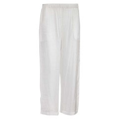 Comme des Garçons - Pantalon en soie à jambes droites