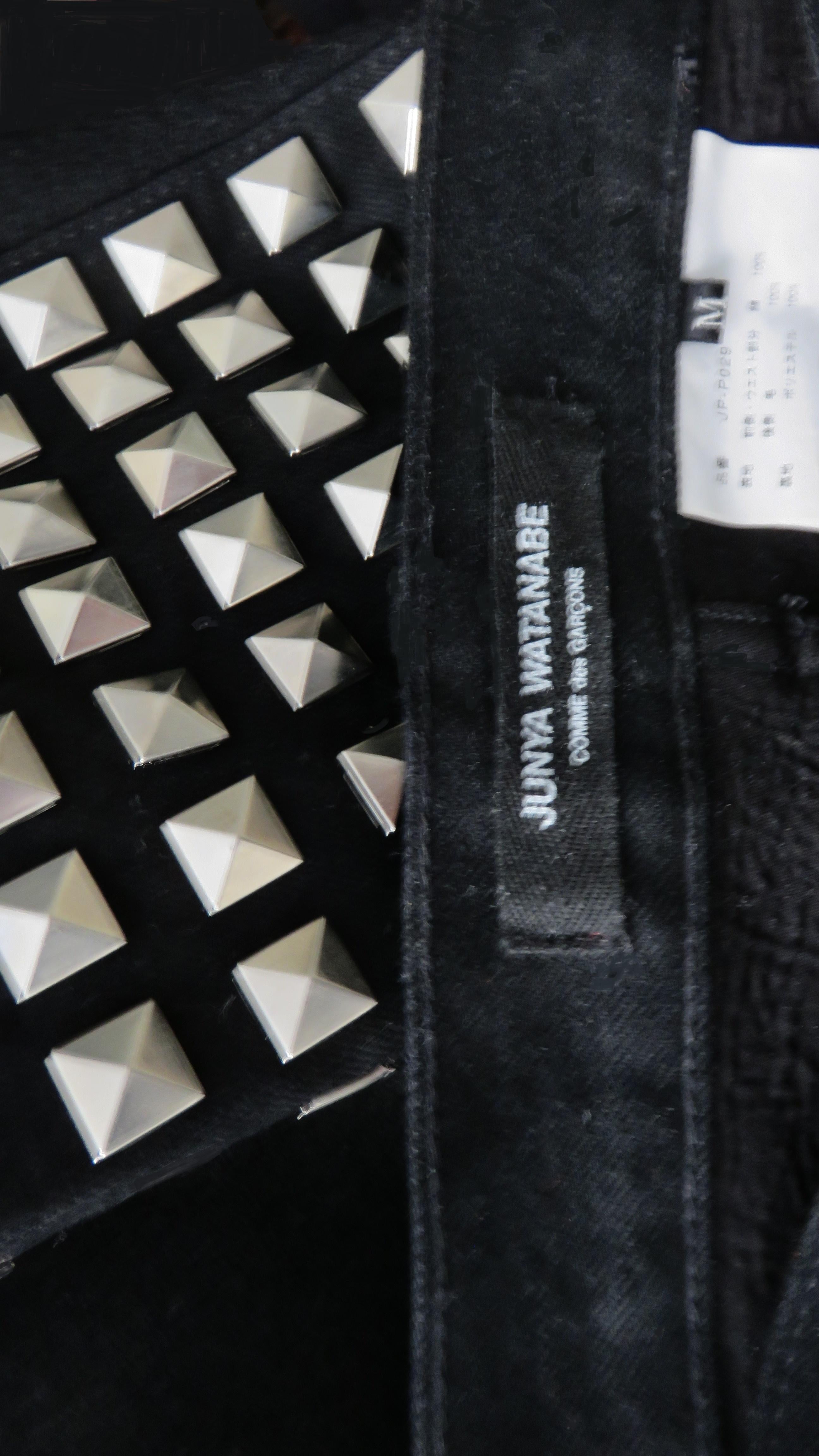 Comme des Garcons Studded Black Pants AD 2015 For Sale 1