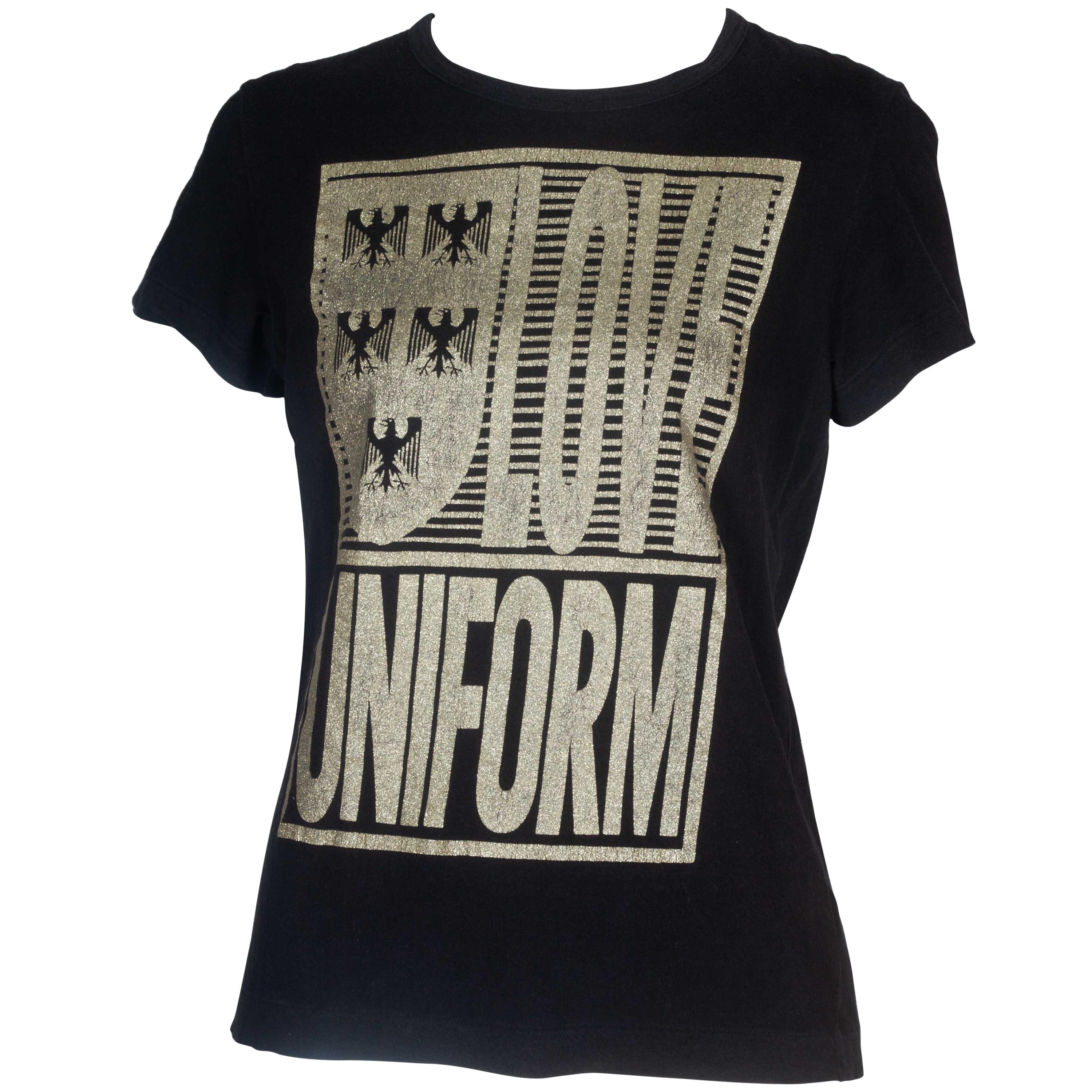 Comme des Garçons T-shirt with "Love Uniform" Print, 2008