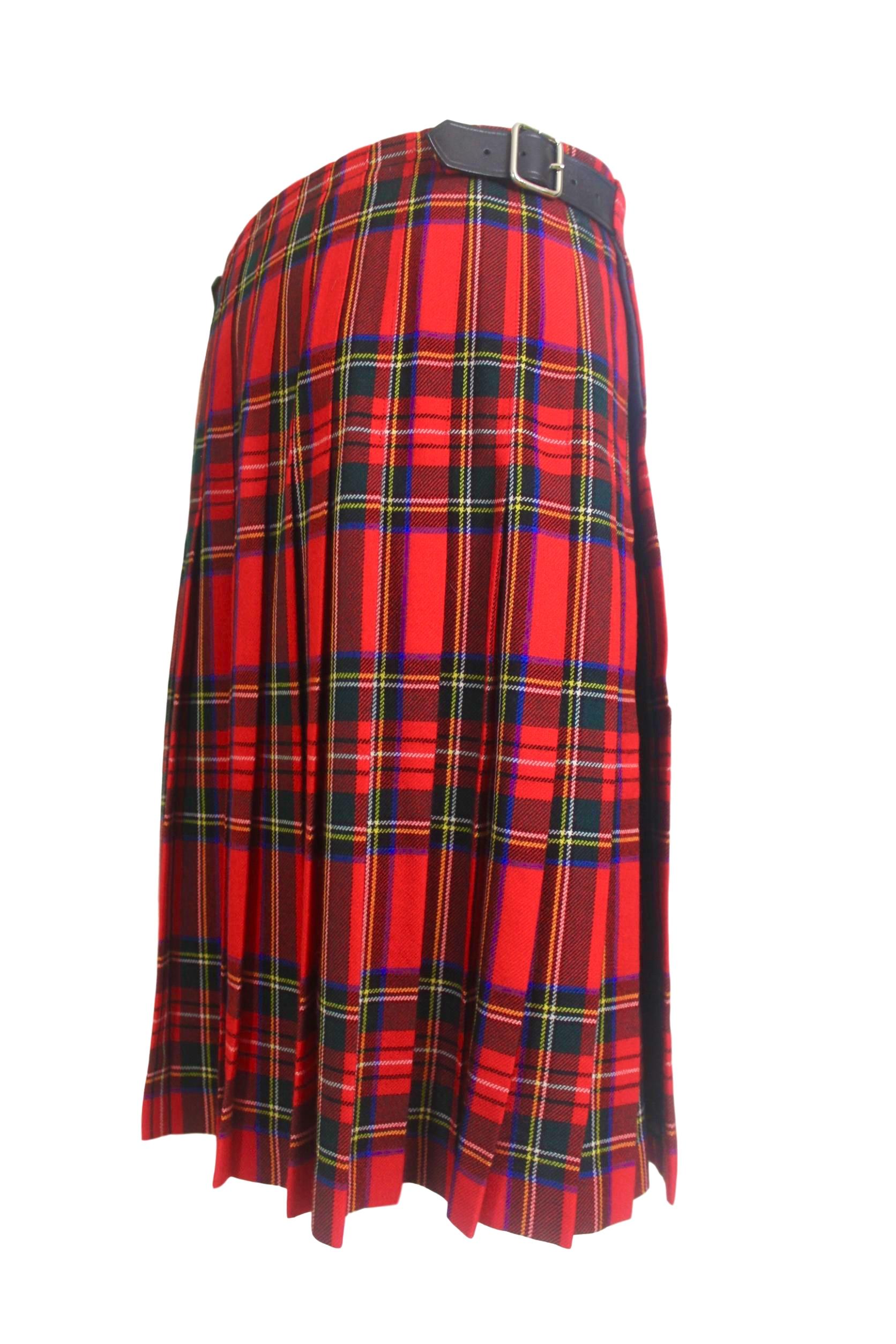 Comme des Garcons Tartan Kilt with Jewel Cross AD2000 4