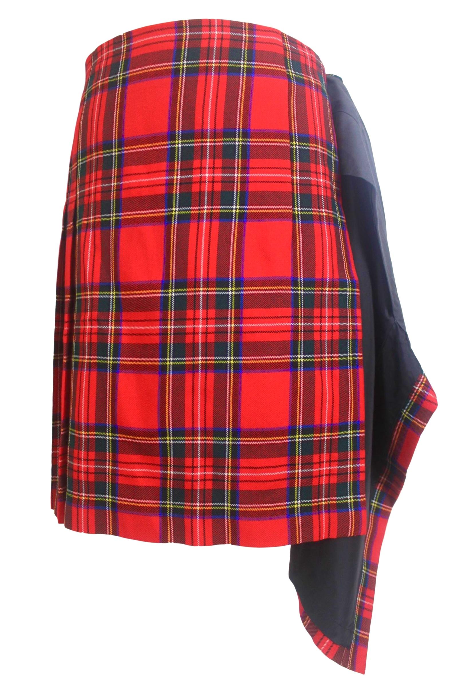 Comme des Garcons Tartan Kilt with Jewel Cross AD2000 1