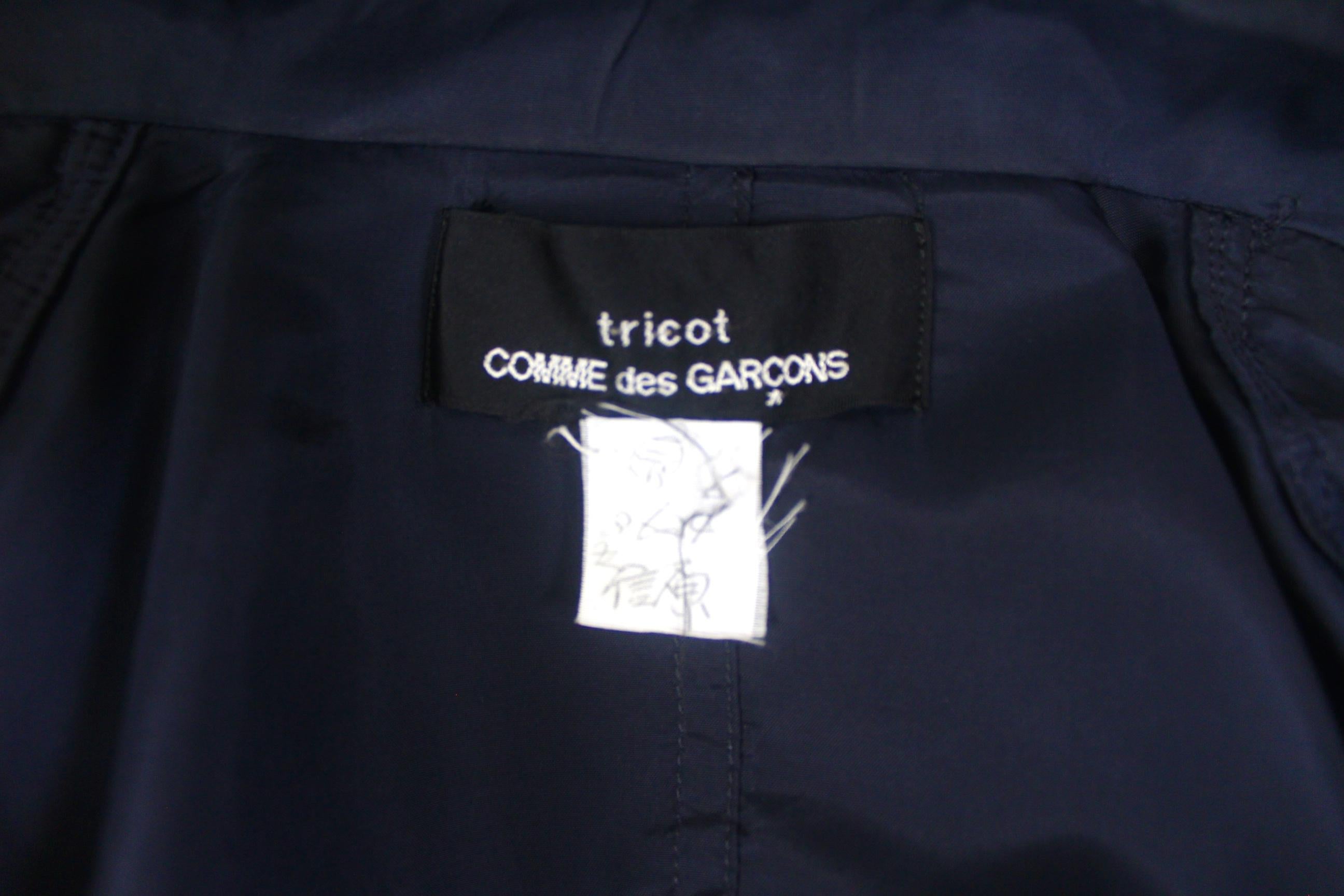 Comme des Garcons Tricot 2004 Cupro Deconstructed Jacket For Sale 2