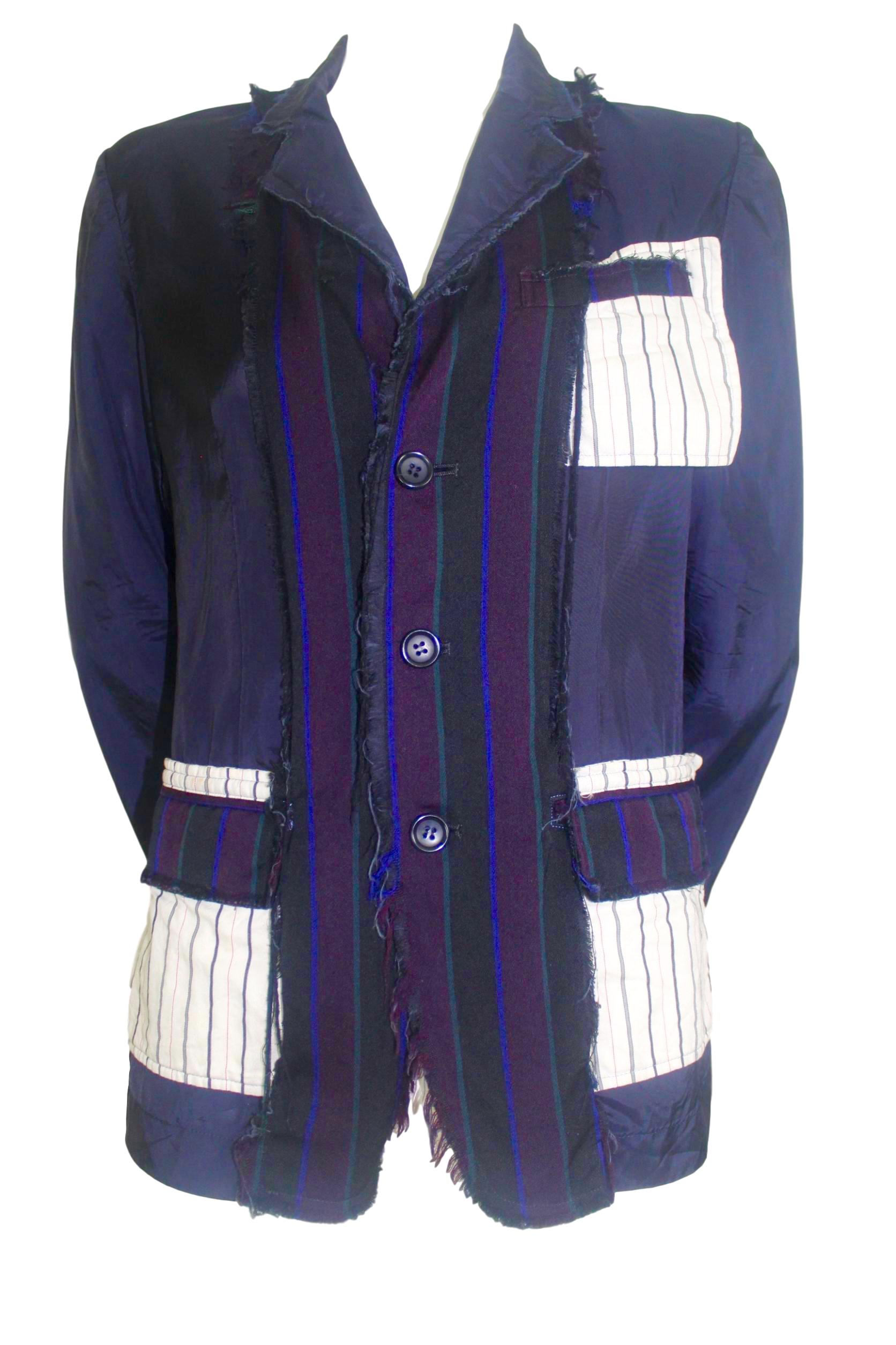 Comme des Garcons Tricot 2004 Cupro Deconstructed Jacket In Good Condition For Sale In Bath, GB