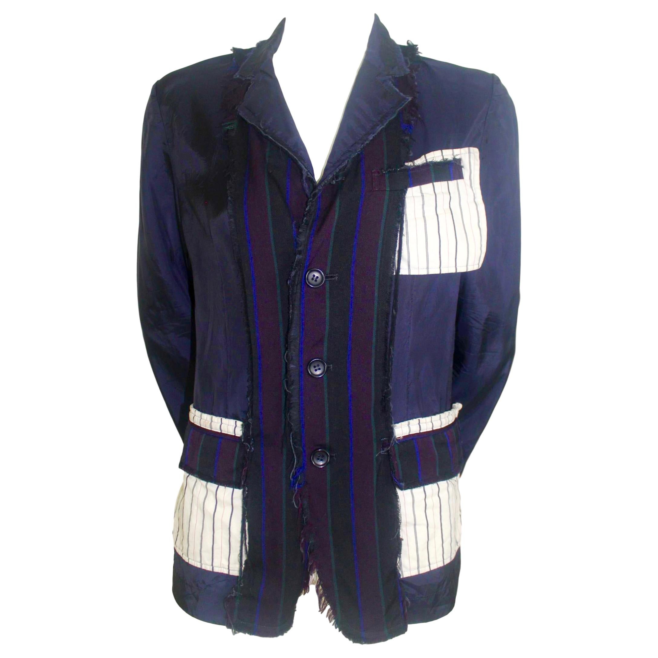 Comme des Garcons Tricot 2004 Cupro Deconstructed Jacket For Sale