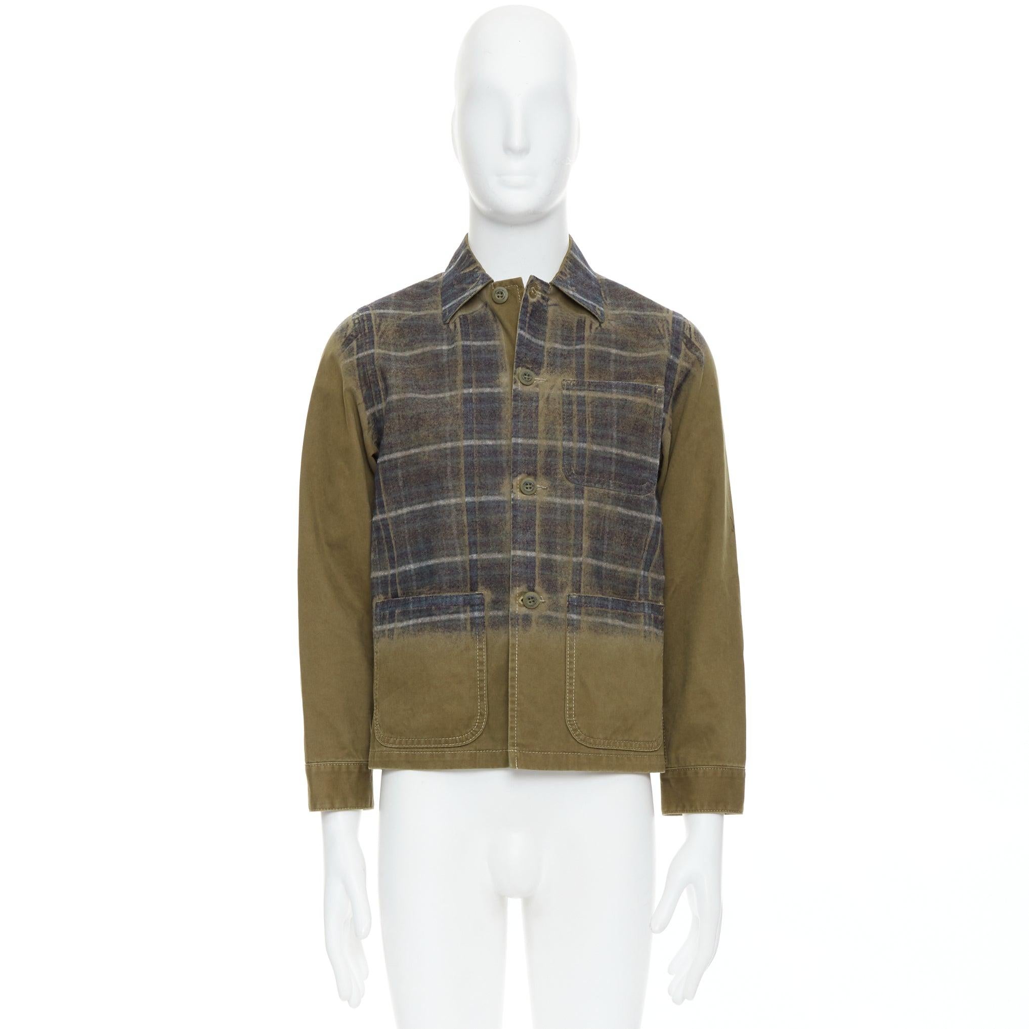 COMME DES GARCONS TRICOT 2013 Runway green check degrade