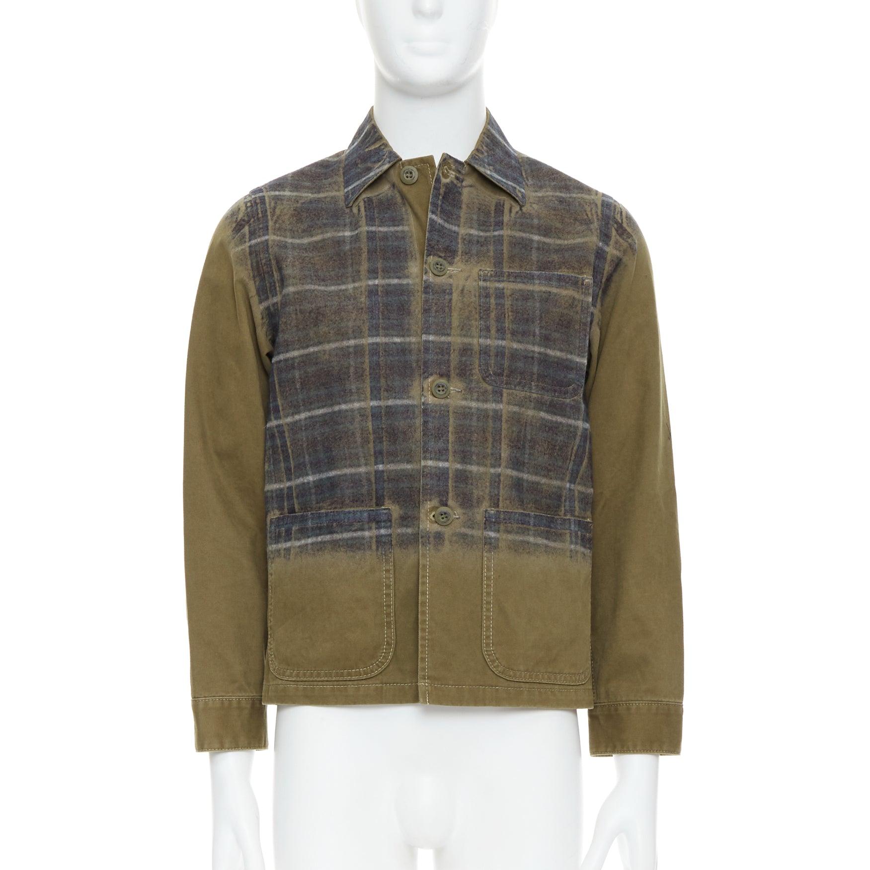 COMME DES GARCONS TRICOT 2013 Runway green check degrade
