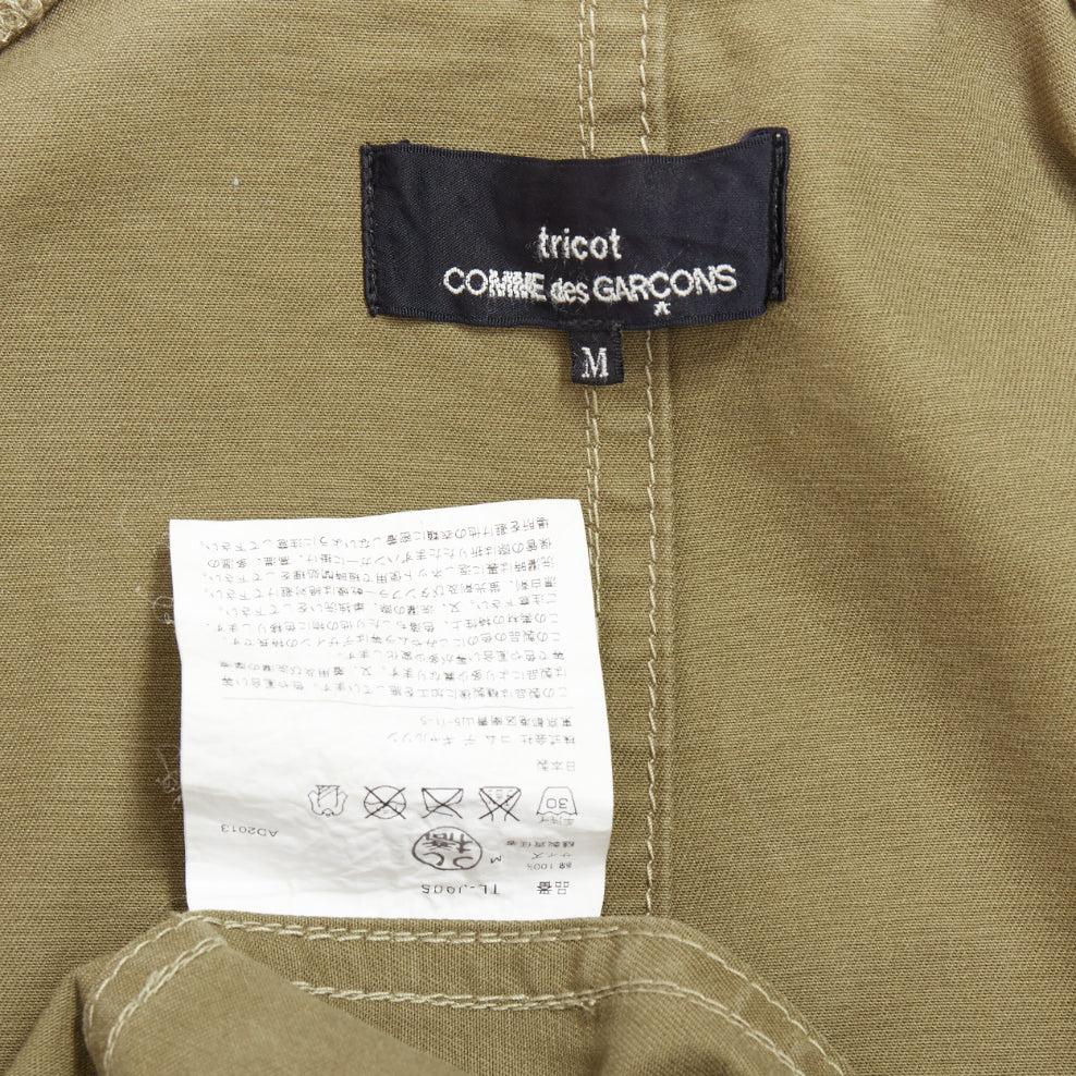 COMME DES GARCONS TRICOT 2013 Runway green check degrade overshirt M 4