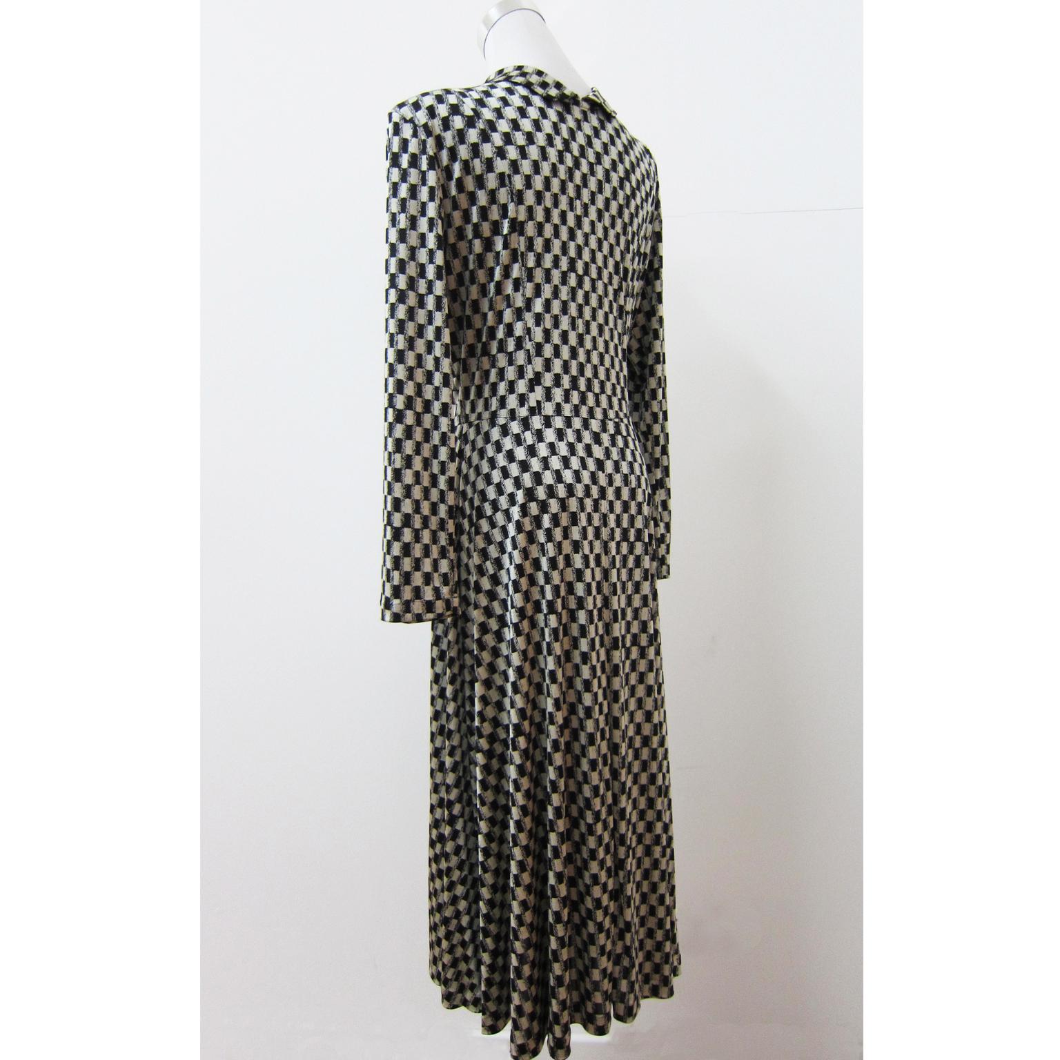 Comme des Garcons Tricot Black White Dress Coat Early 1980s  In Good Condition For Sale In Berlin, DE