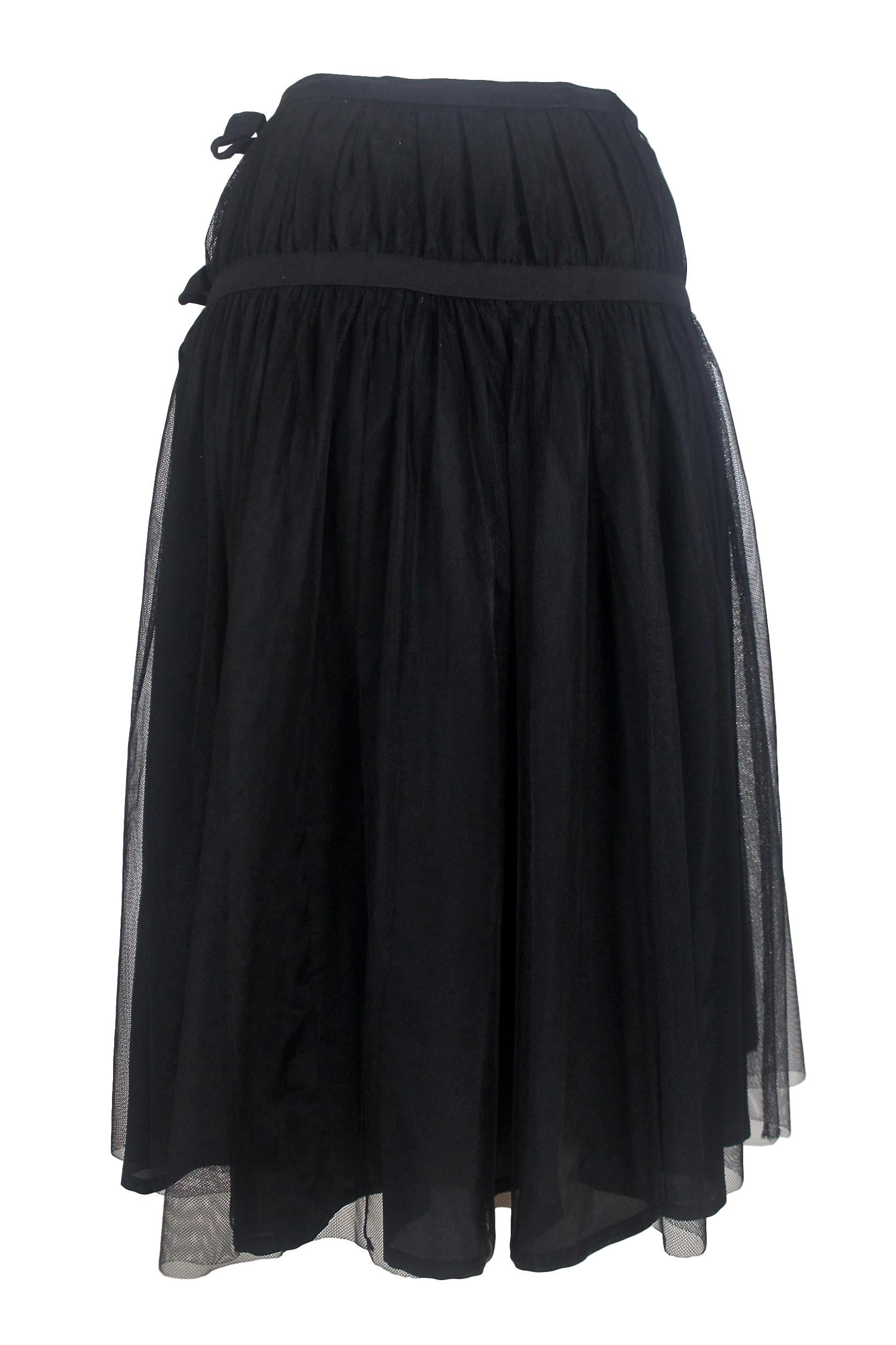 Comme des Garcons Tricot Double Layer Wrap Skirt 2007 For Sale 4