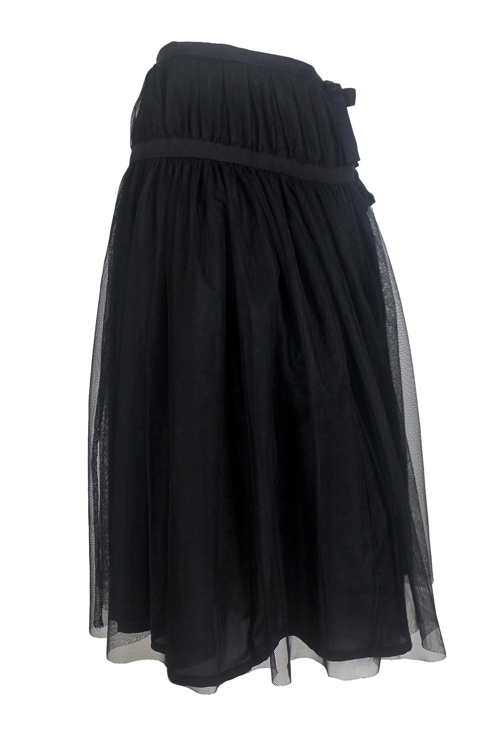 Comme des Garcons Tricot Double Layer Wrap Skirt 2007 For Sale 5