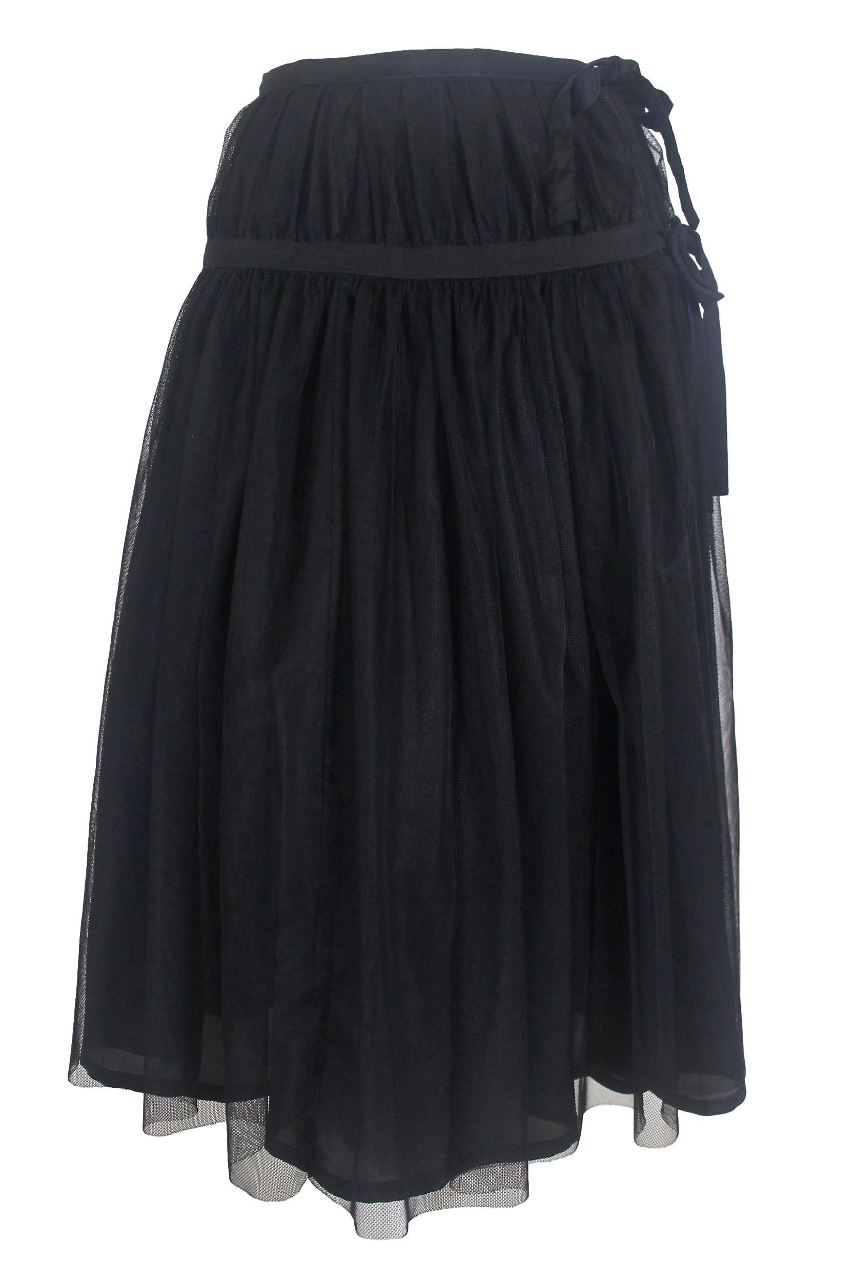 Comme des Garcons Tricot Double Layer Wrap Skirt 2007 For Sale 6