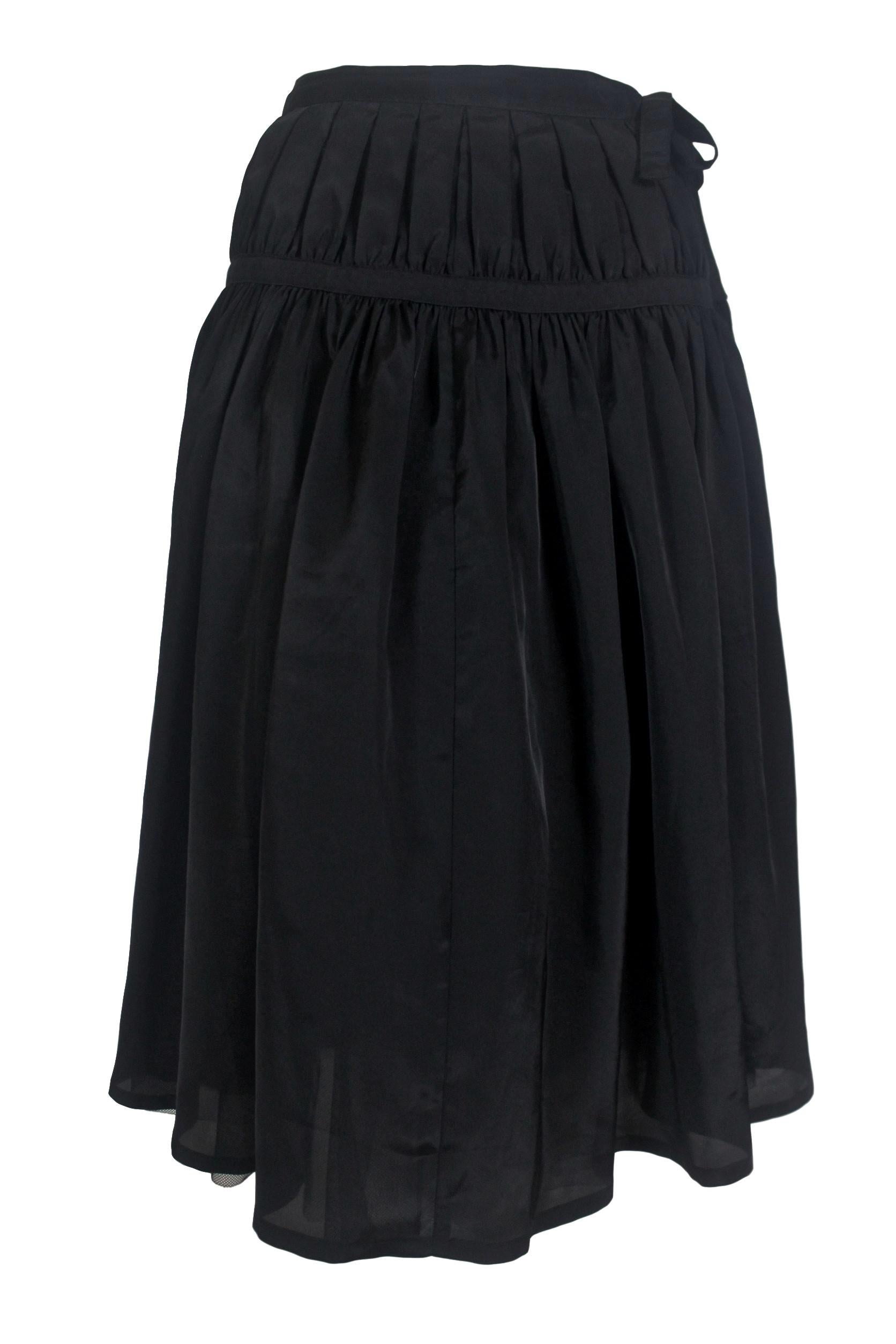 Comme des Garcons Tricot Double Layer Wrap Skirt 2007 For Sale 10