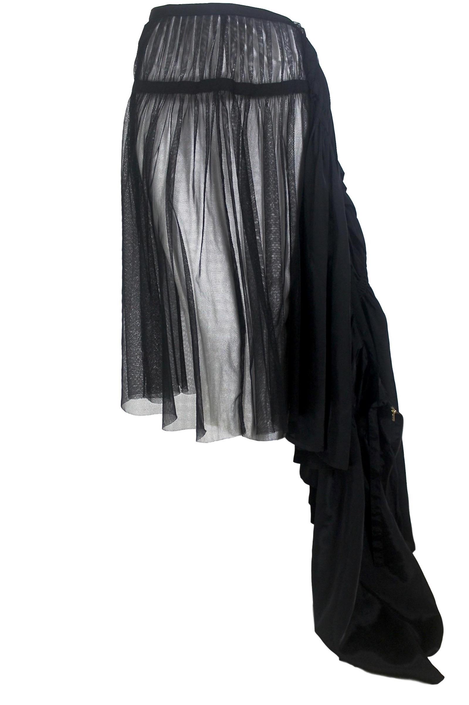 Comme des Garcons Tricot Double Layer Wrap Skirt 2007 For Sale 12