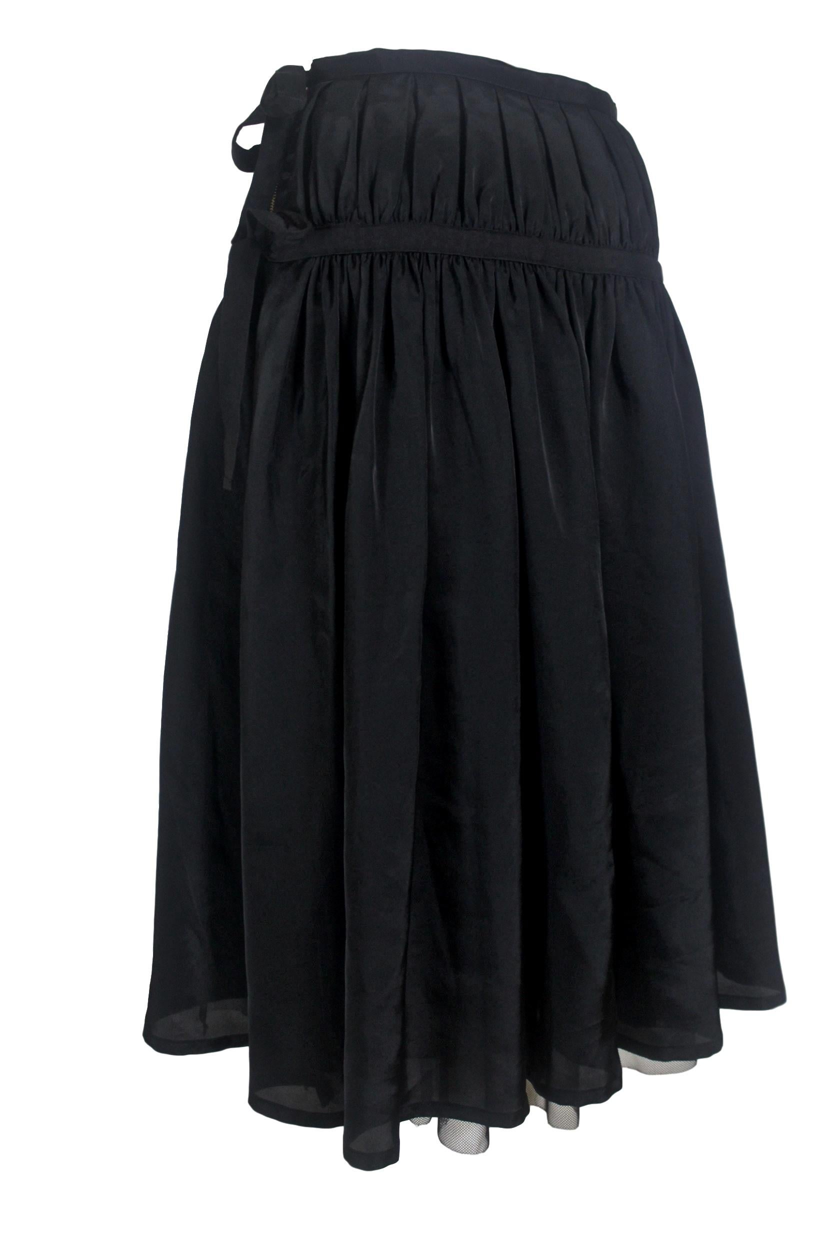 Women's Comme des Garcons Tricot Double Layer Wrap Skirt 2007 For Sale