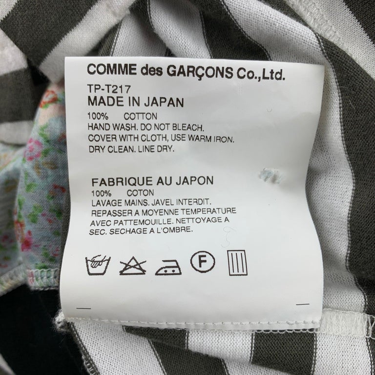 COMME des GARCONS TRICOT Size S Black Cotton Buttoned Cardigan For Sale ...