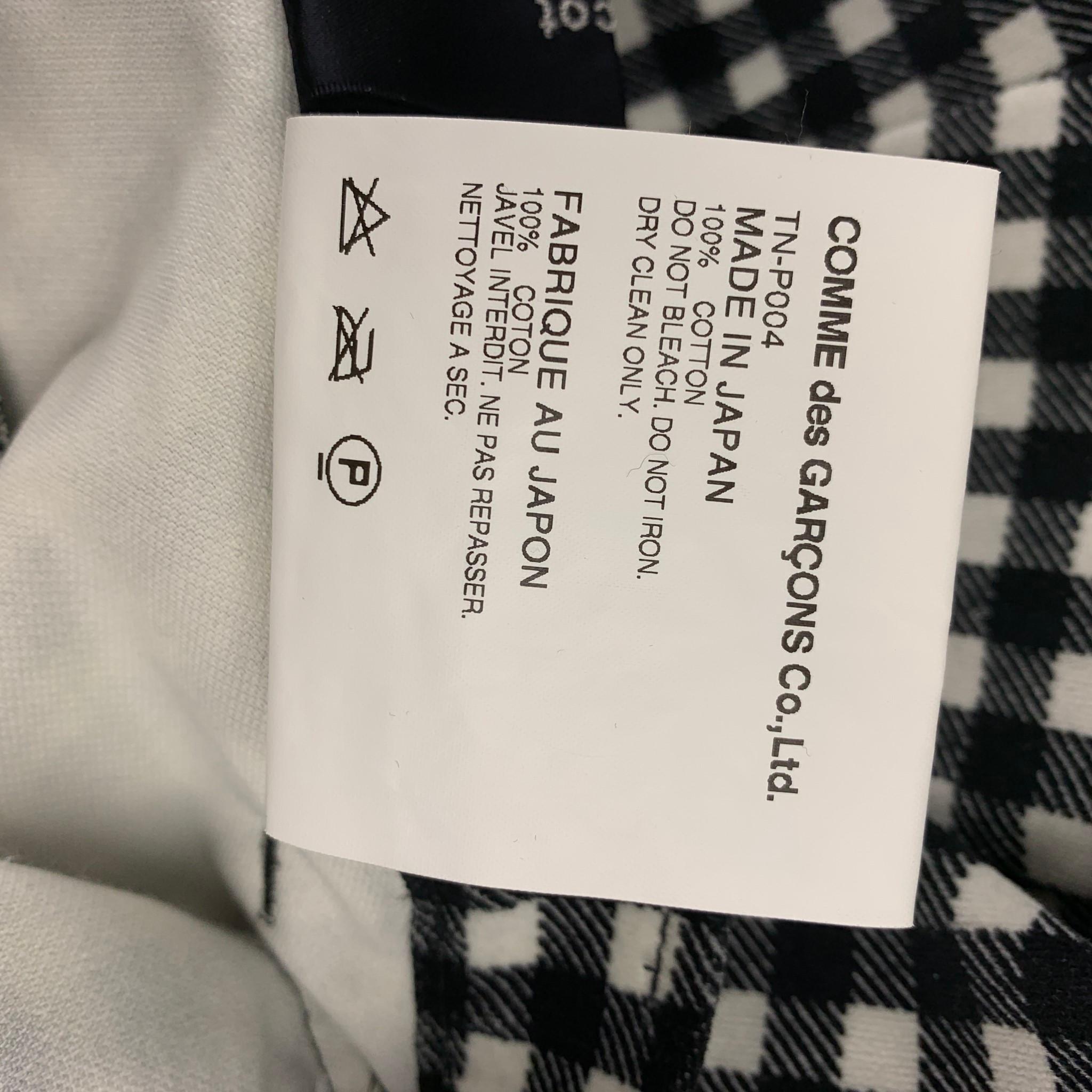 COMME des GARCONS TRICOT Size S Black & White Cotton Casual Pants In Good Condition In San Francisco, CA