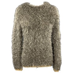 COMME des GARCONS TRICOT Size S Silver Nylon Blend Sweater