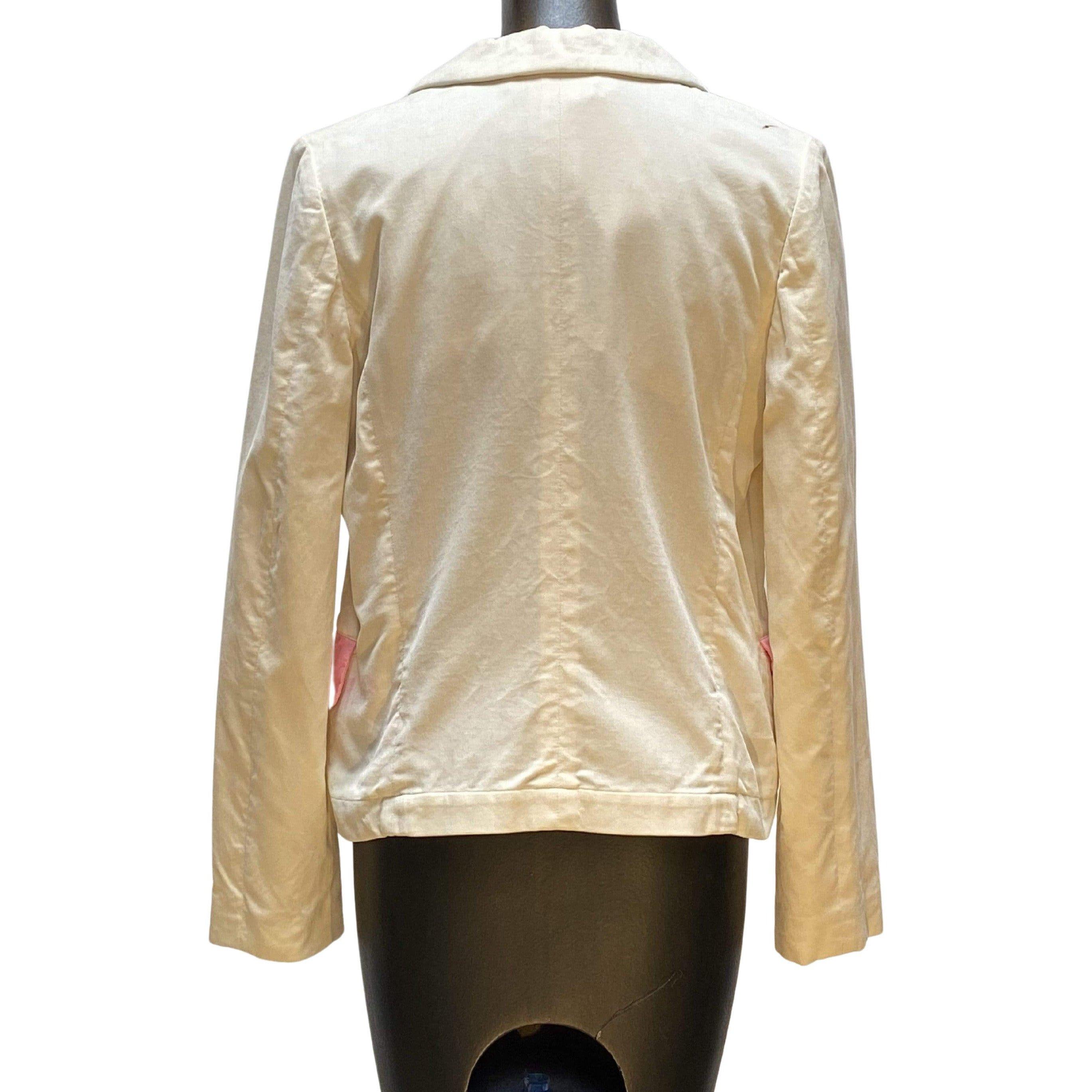 Beige Comme Des Garçons Velvet Jacket For Sale