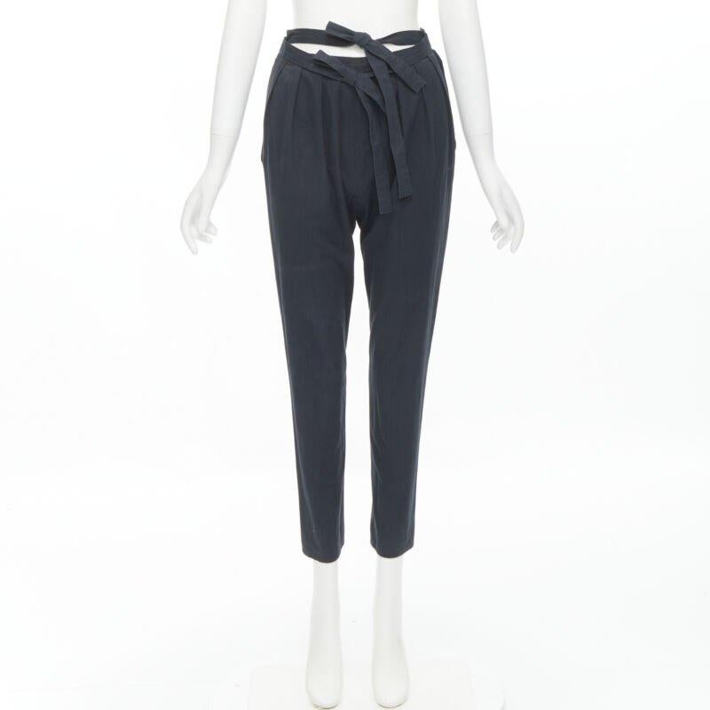 COMME DES GARCONS Vintage 1980er Jahre Hose mit doppelter Schleife und schlanker Taille S im Angebot 6
