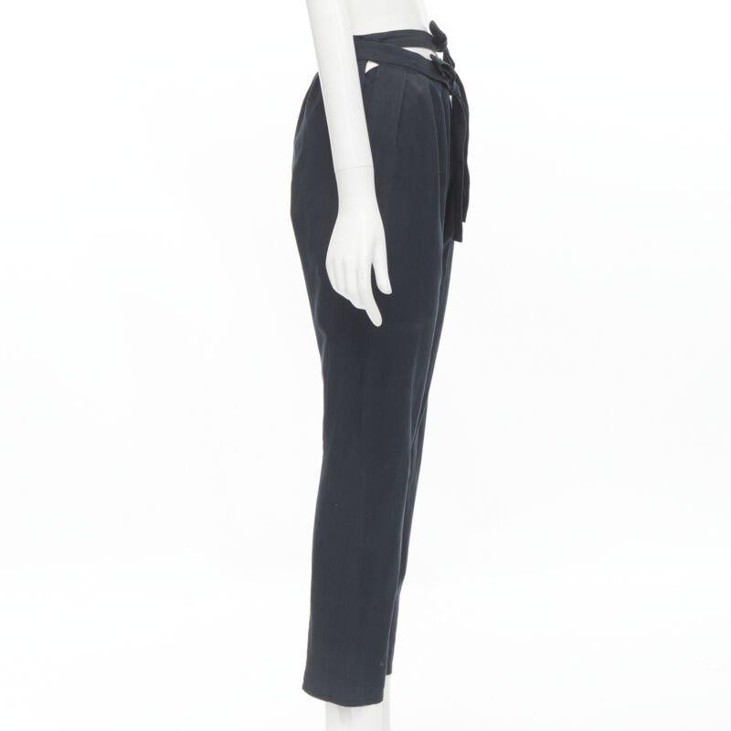 COMME DES GARCONS Vintage 1980er Jahre Hose mit doppelter Schleife und schlanker Taille S im Zustand „Gut“ im Angebot in Hong Kong, NT
