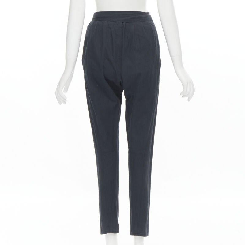 COMME DES GARCONS Vintage 1980er Jahre Hose mit doppelter Schleife und schlanker Taille S Damen im Angebot