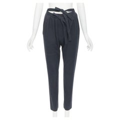 COMME DES GARCONS Vintage 1980 double nœud papillon taille pantalon slim S