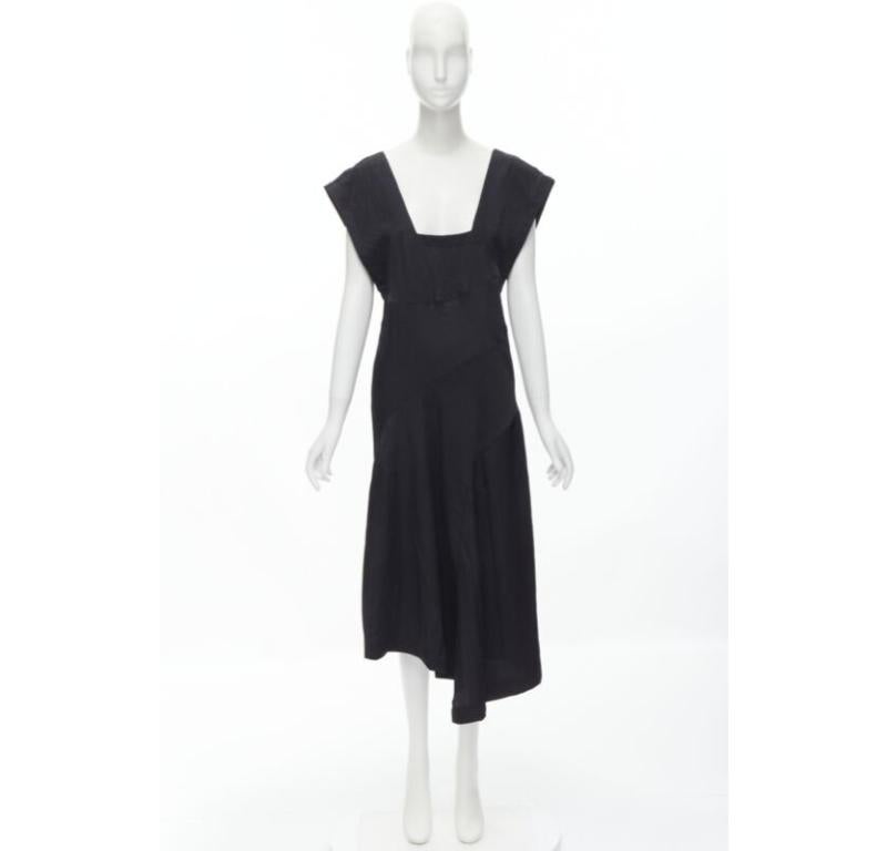 COMME DES GARCONS Vintage 1980s square neck oversized bias cut dress For Sale 5