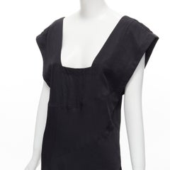 COMME DES GARCONS Vintage 1980s square neck oversized bias cut dress