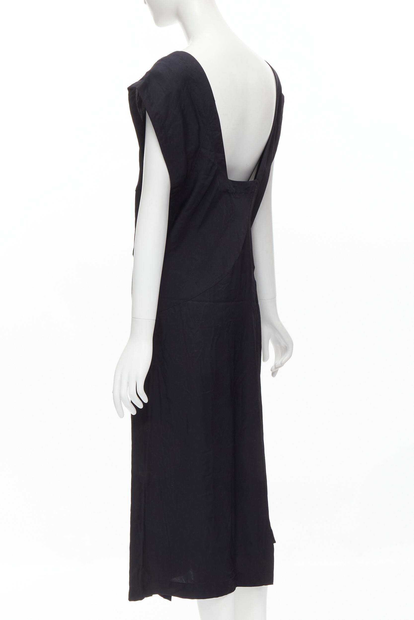 COMME DES GARCONS Vintage 1980s square neck oversized bias cut dress For Sale 1