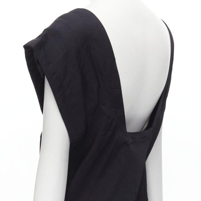COMME DES GARCONS Vintage 1980s square neck oversized bias cut dress For Sale 2
