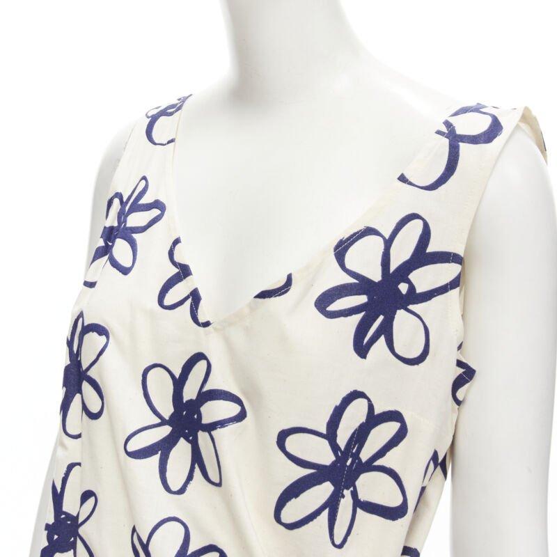 COMME DES GARCONS Vintage 1996 Runway blue purple velvet devour wrap dress M For Sale 2