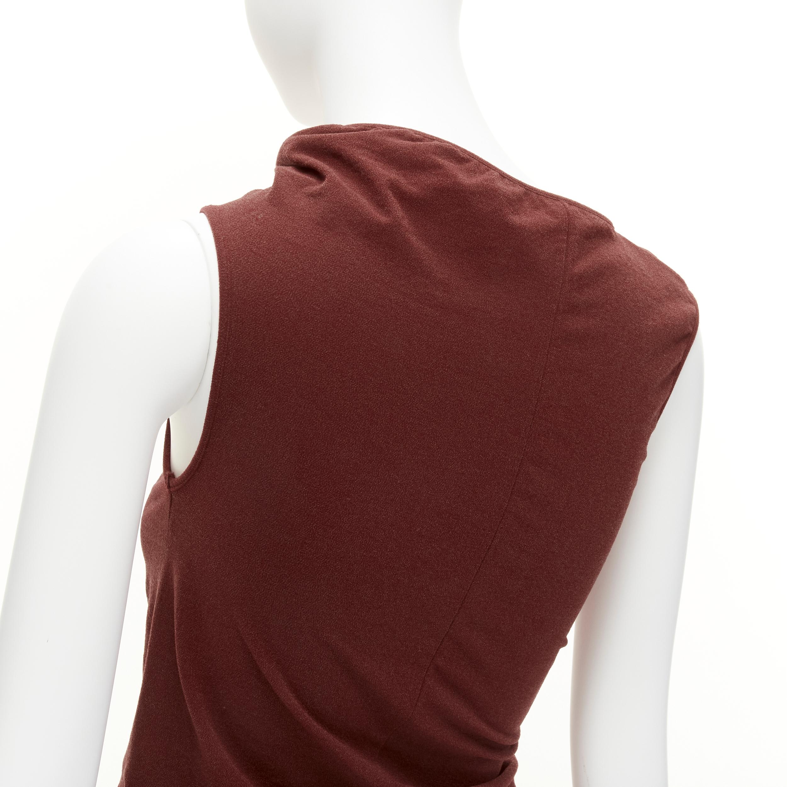 COMME DES GARCONS Vintage 1997 Lumps & Bumps red asymmetric top black skirt M For Sale 5