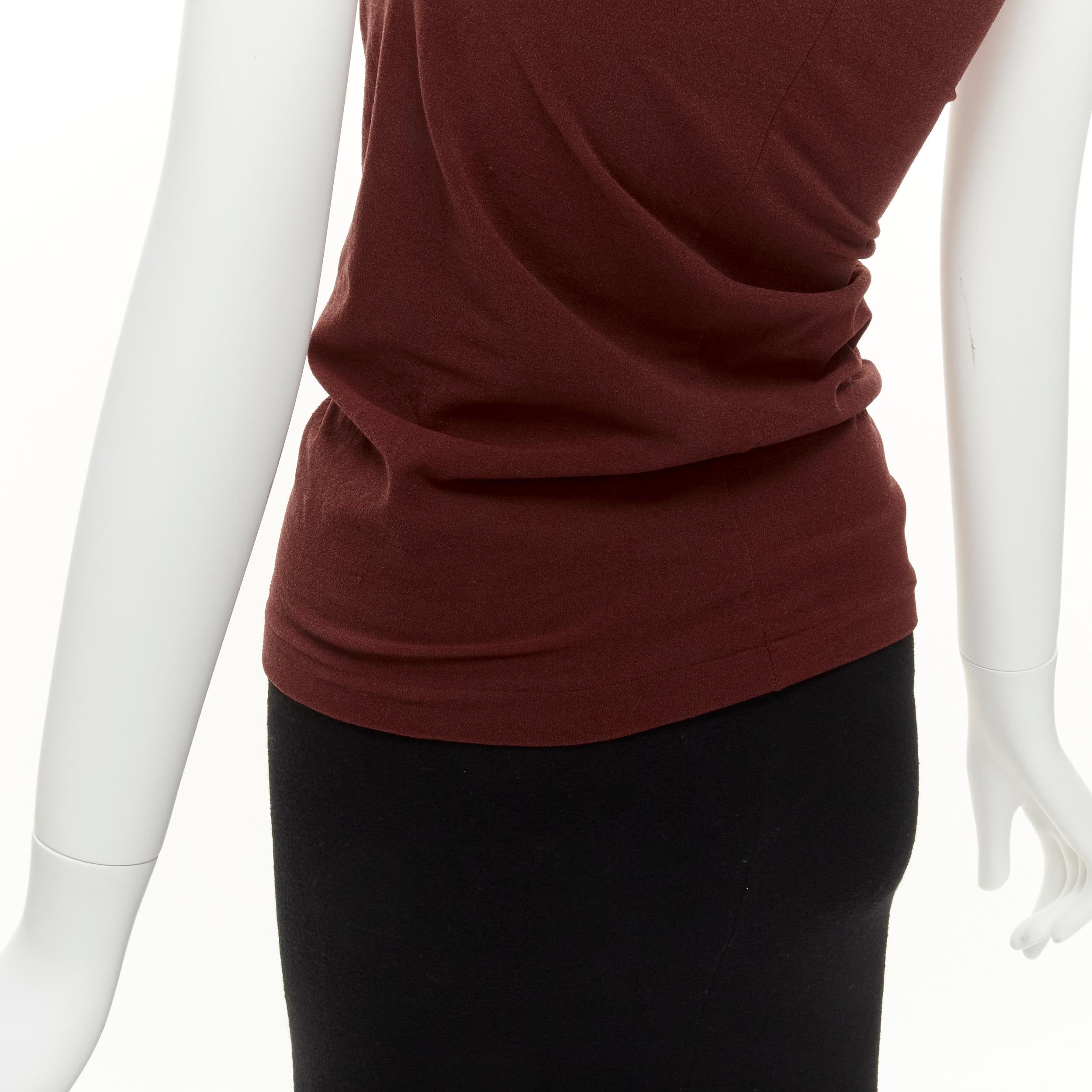 COMME DES GARCONS Vintage 1997 Lumps & Bumps red asymmetric top black skirt M For Sale 6