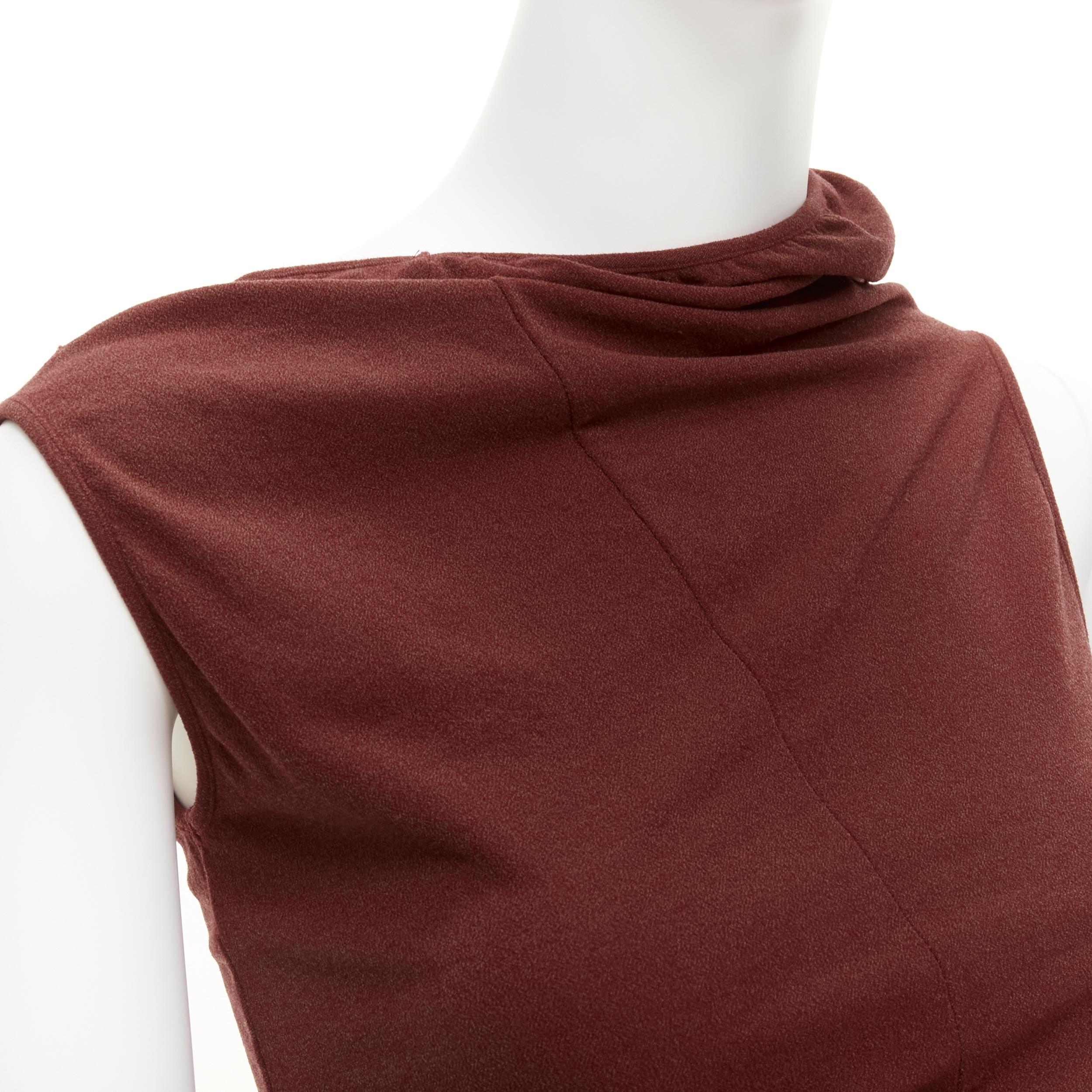 COMME DES GARCONS Vintage 1997 Lumps & Bumps red asymmetric top black skirt M For Sale 2