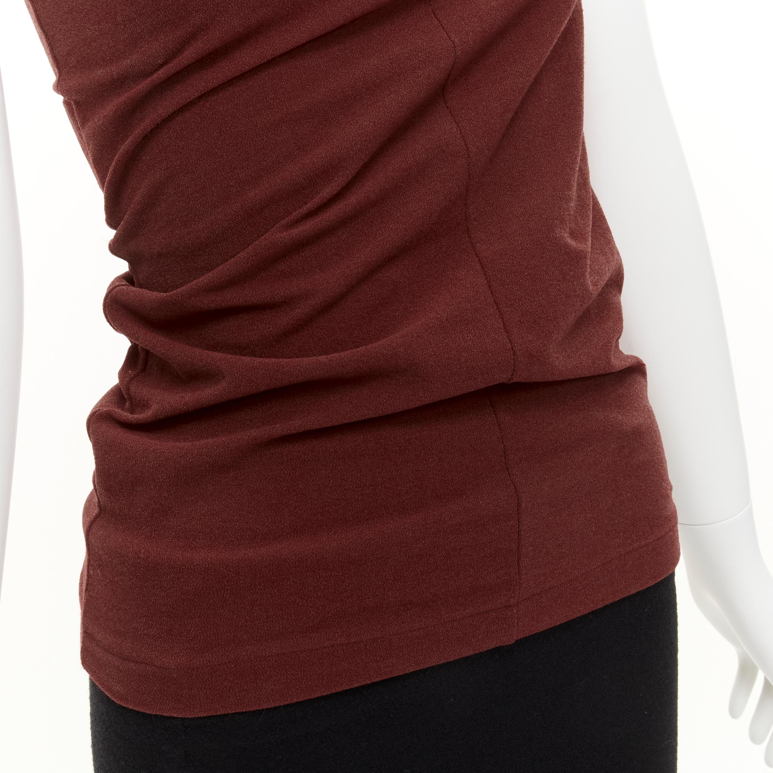 COMME DES GARCONS Vintage 1997 Lumps & Bumps red asymmetric top black skirt M For Sale 3