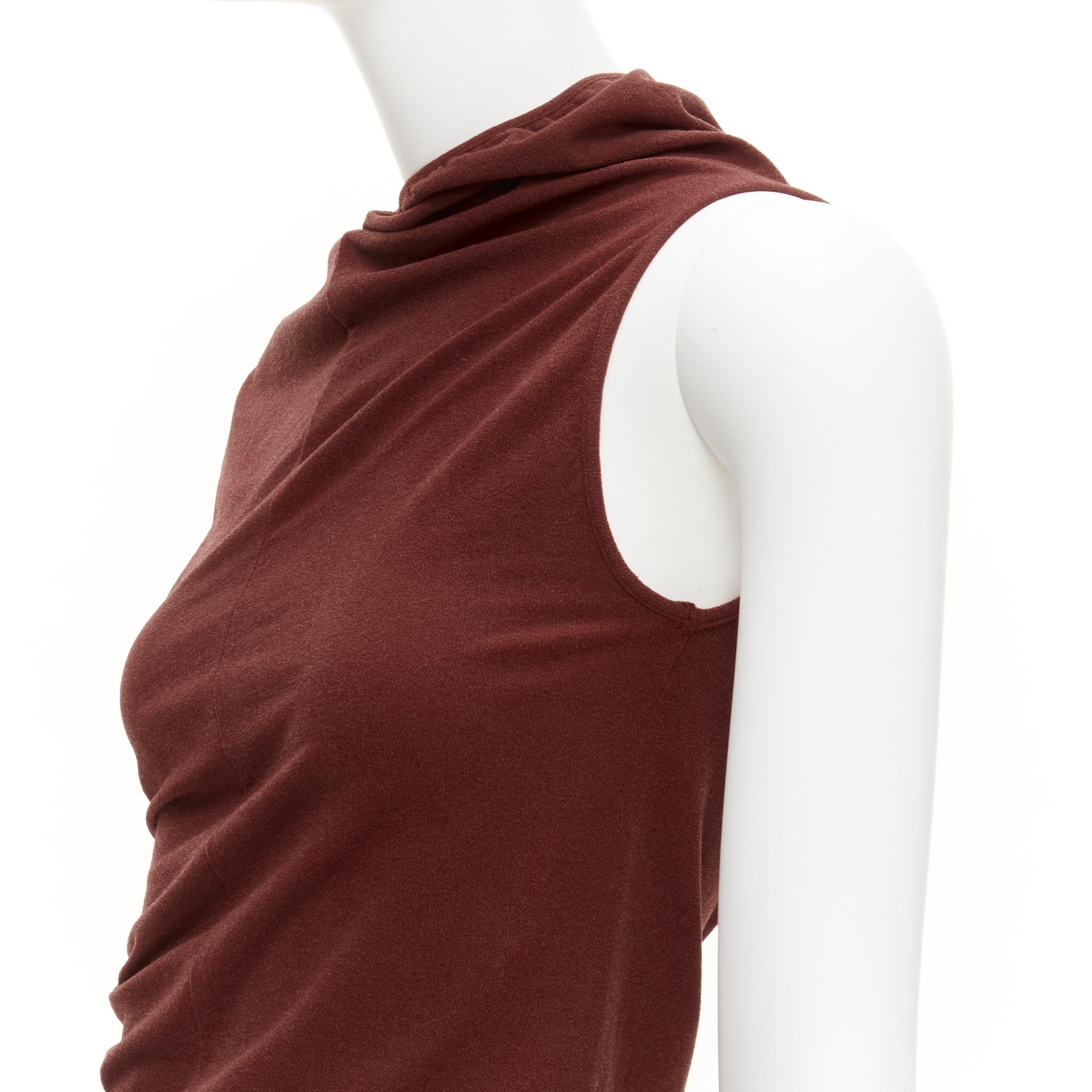 COMME DES GARCONS Vintage 1997 Lumps & Bumps red asymmetric top black skirt M For Sale 4
