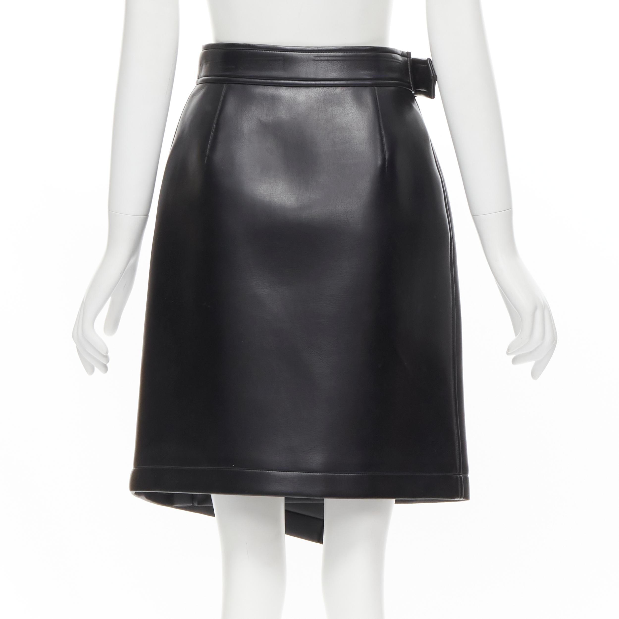 faux leather silver skirt