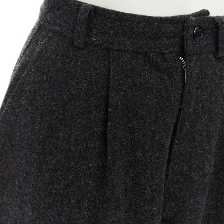 COMME des GARCONS wool Glitter Message Wide Pants Bottoms GK-T009 black ‐